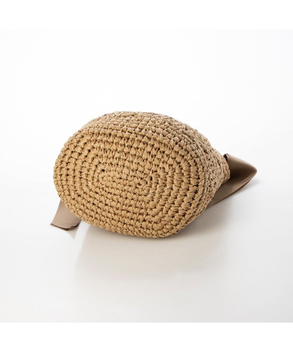 UNBILLION cachecache 下がりグログラン柄編みワンハンドルクロッシェトート 