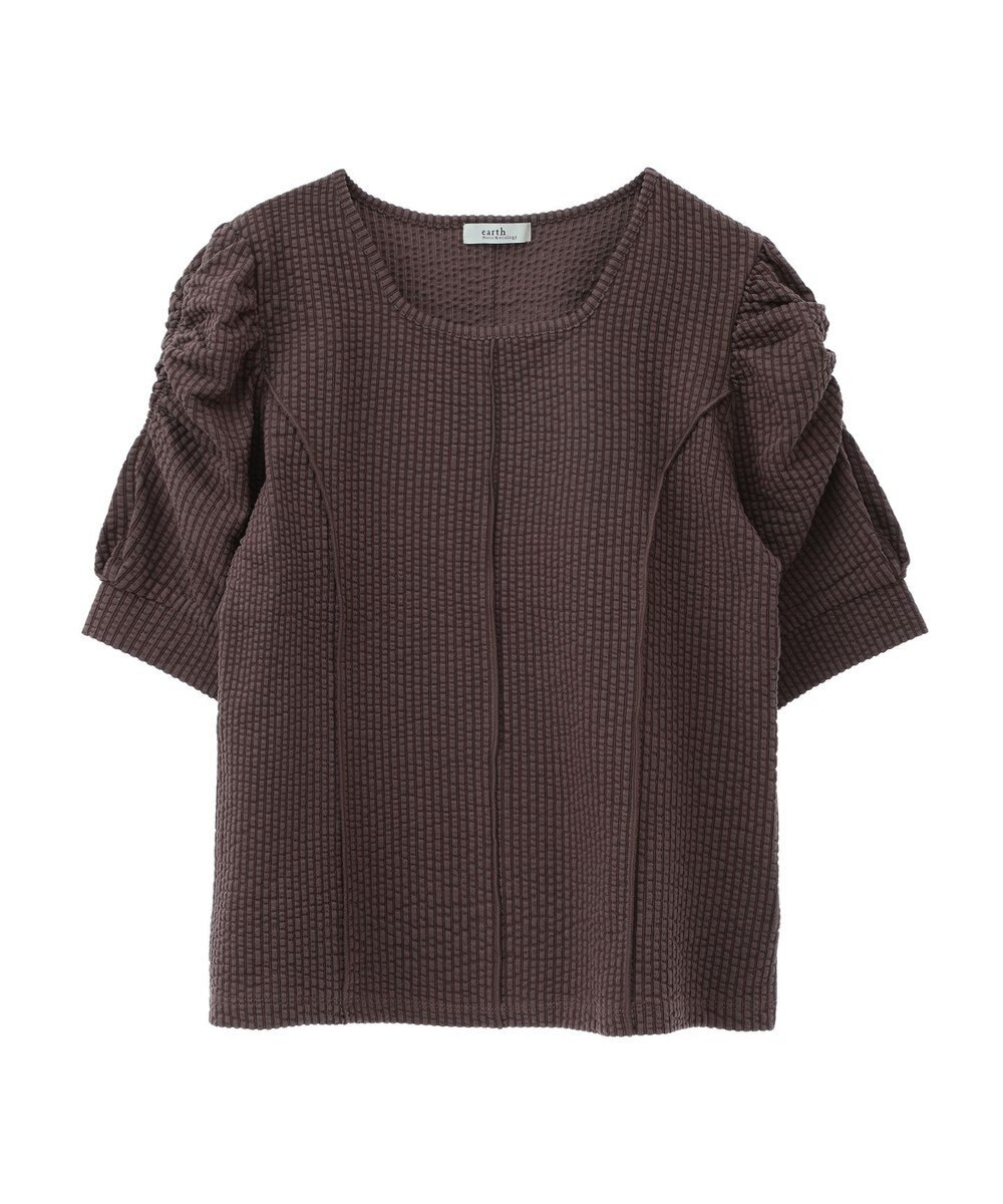 earth music&ecology ぽこぽこパワショルプルオーバー 