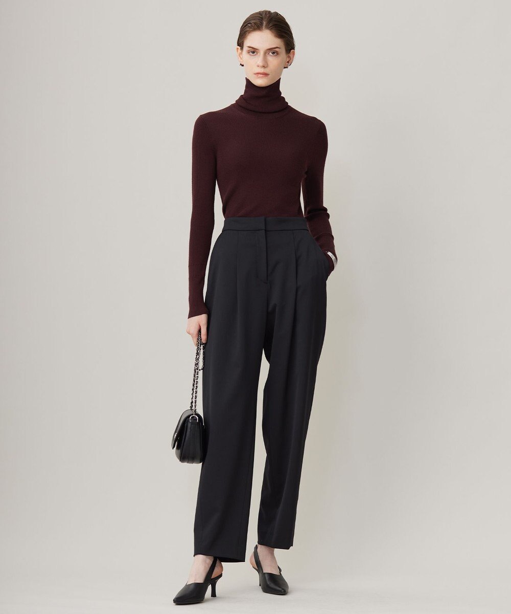 ICB 【CLASSY.1月号掲載・新色追加・洗える】エクストラファインメリノ タートルネックプルオーバー 