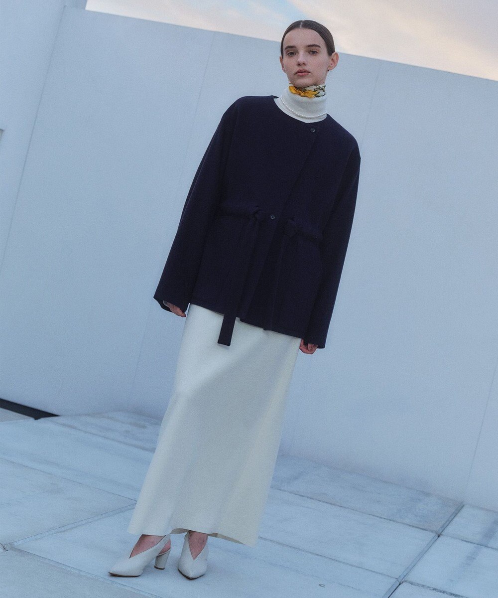 BEIGE， LABBOCK / ウール混2WAYショートコート 