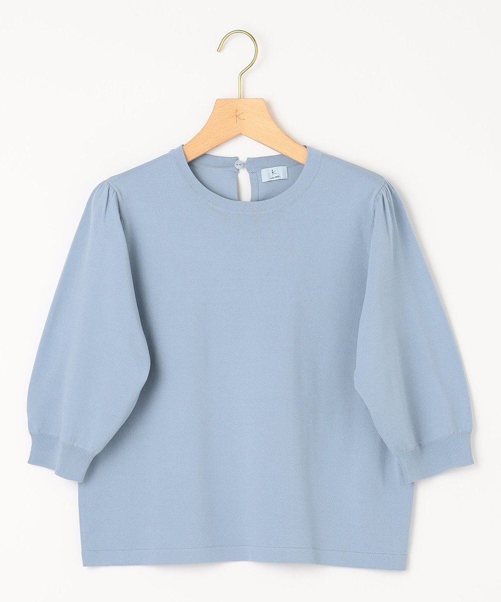 組曲 S 【UVケア・接触冷感】MINA 6分袖ニットプルオーバー 