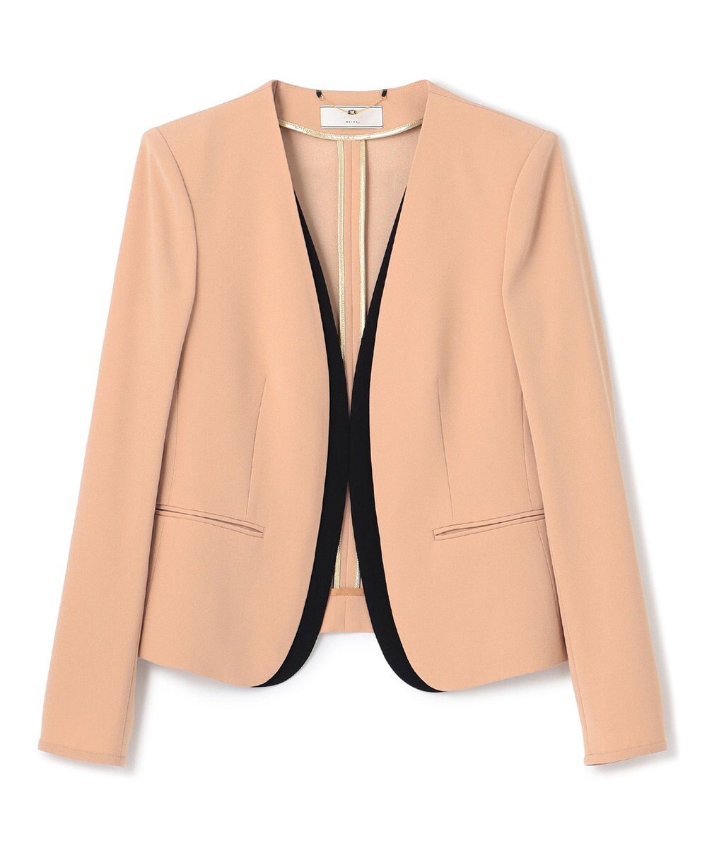 BEIGE， 【L-size】CINDY / ダブルカラージャケット 