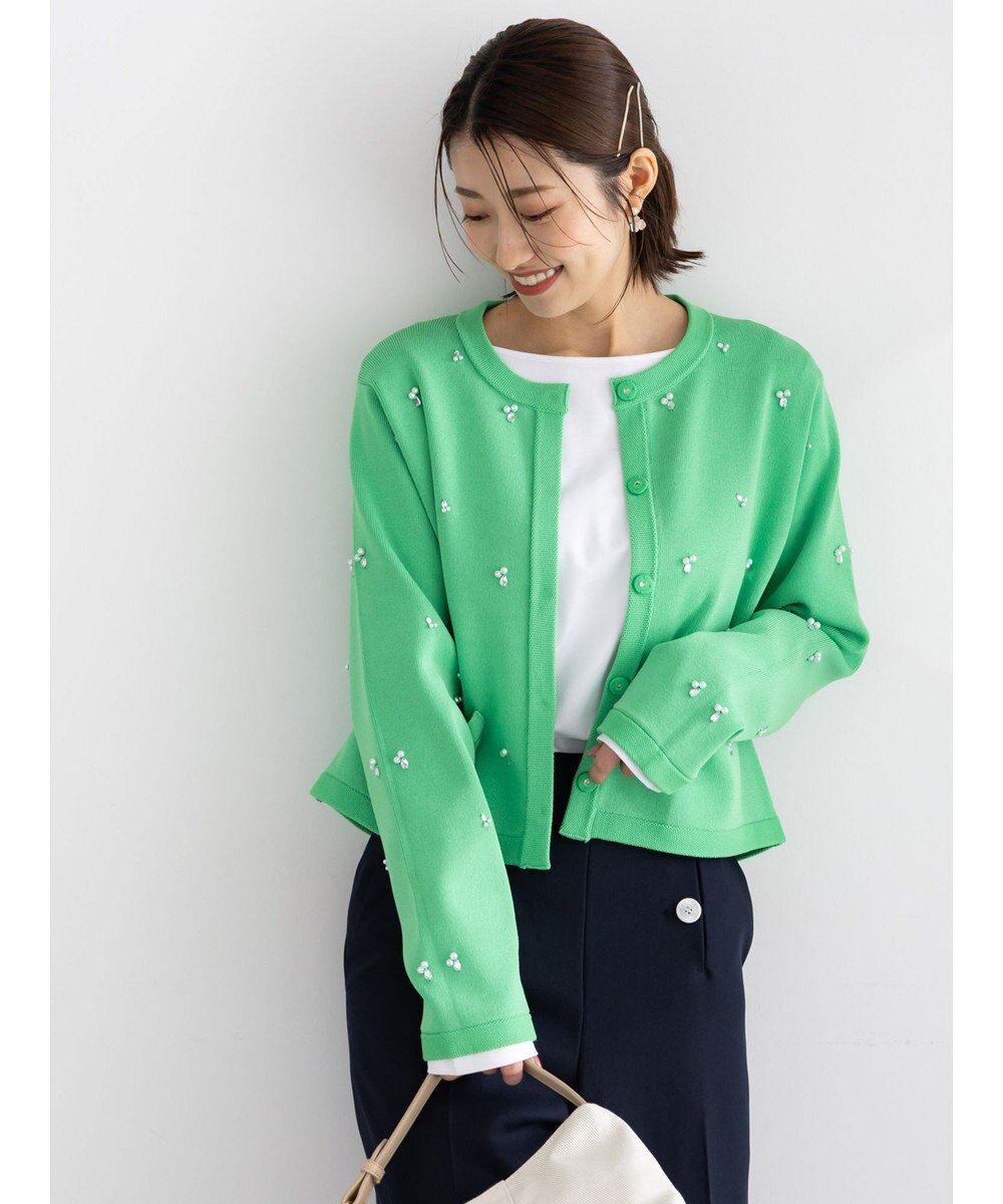 Te chichi パールビジューニットライトジャケット《2026 spring catalog item》 