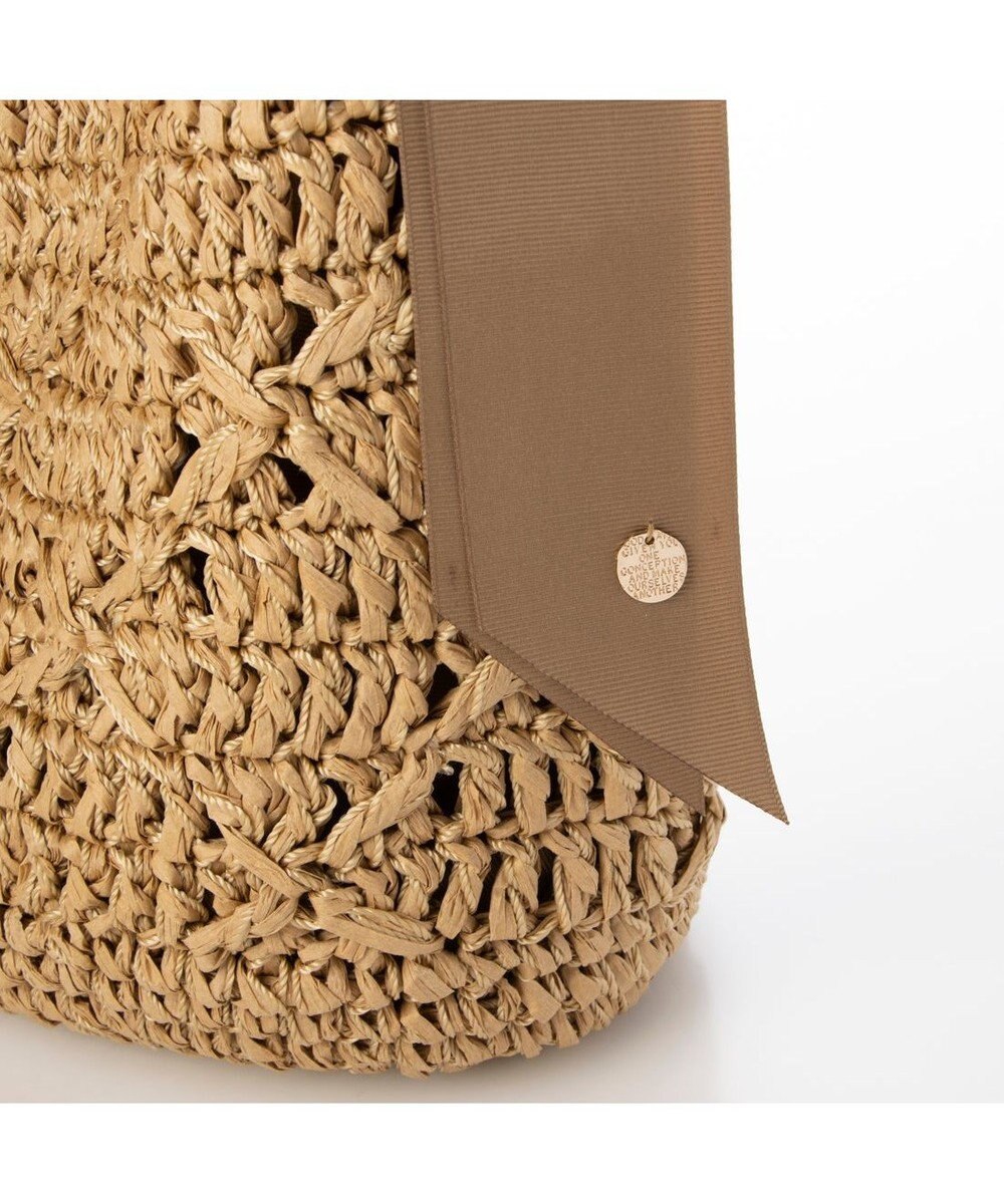 UNBILLION cachecache 下がりグログラン柄編みワンハンドルクロッシェトート 