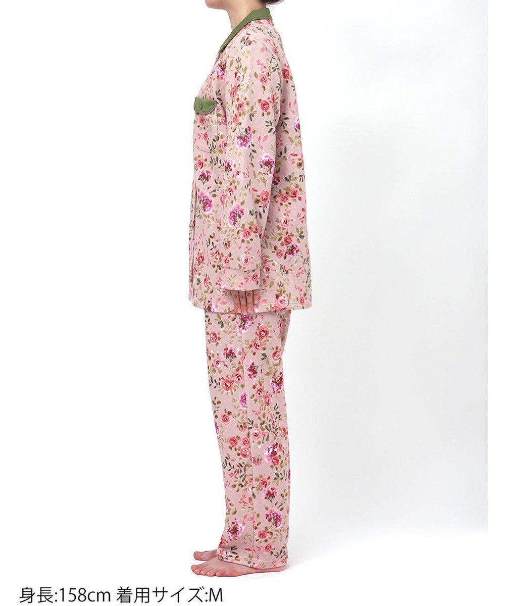 WACOAL ワコール_リラックス＆スリープ パジャマ キルトニット素材(本体) あったか 長袖 長ズボン レディース KDW405 /ワコール 