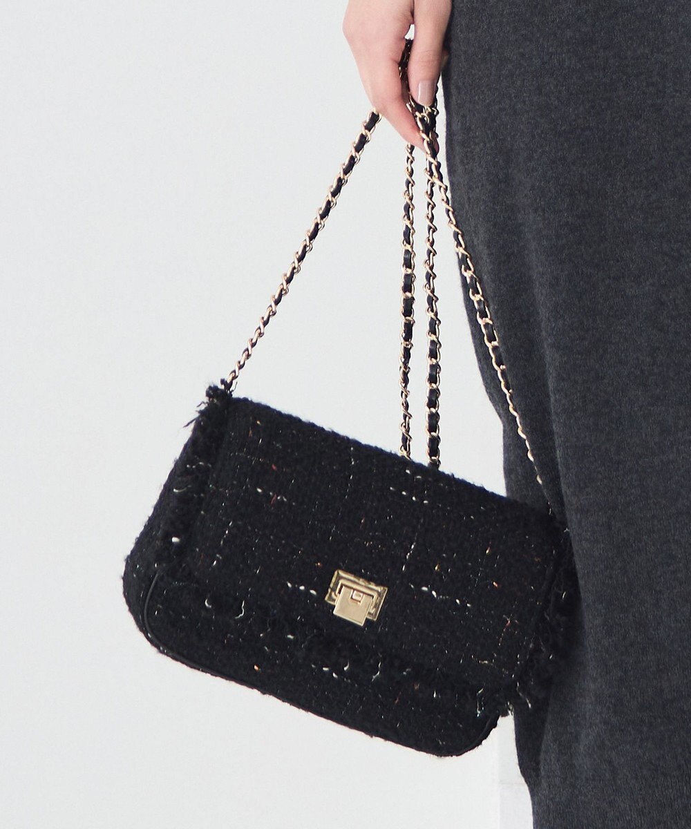 23区 GIOLICAツイード ショルダーバッグ 