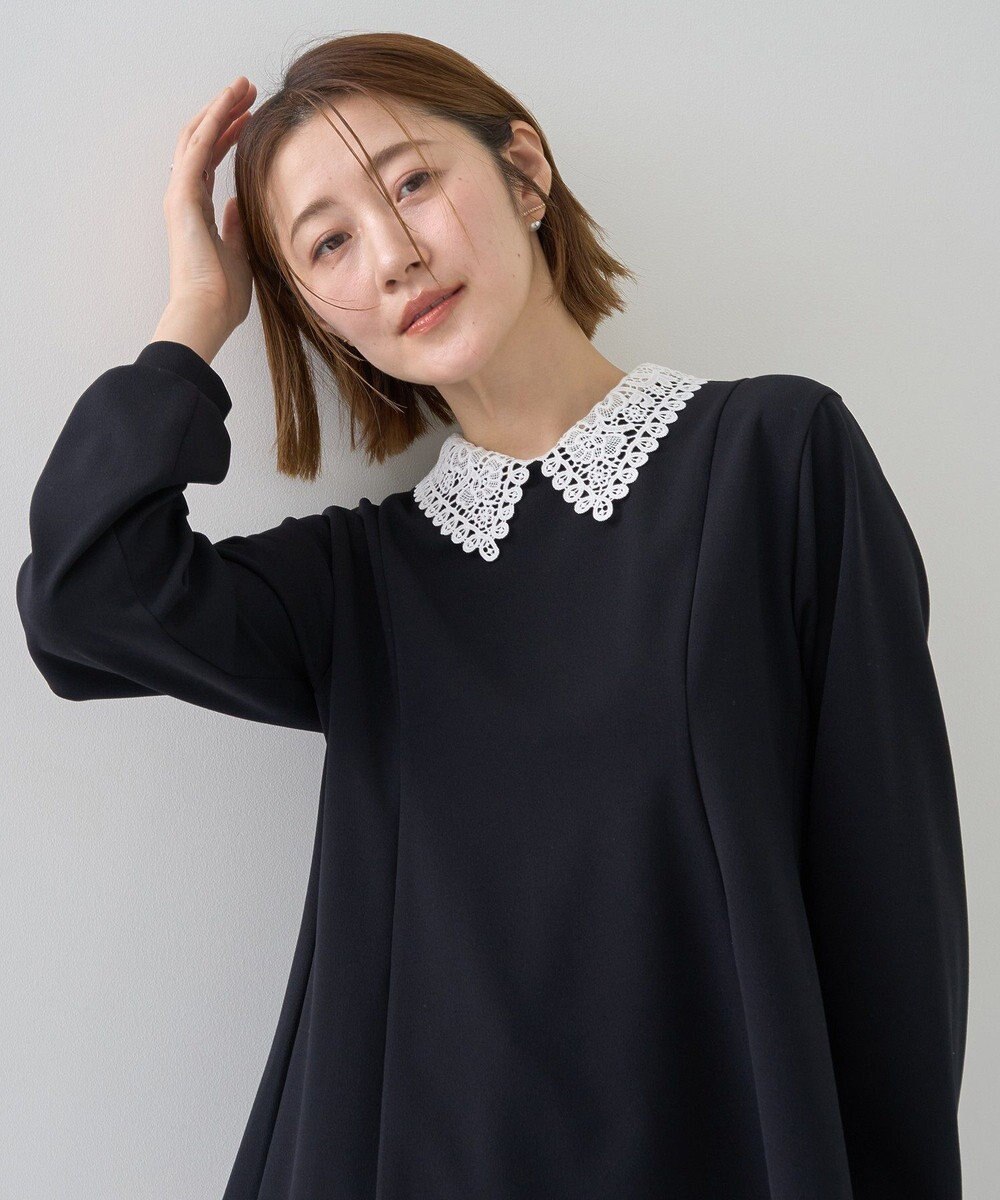 YECCA VECCA 2wayレース襟ブラウス 
