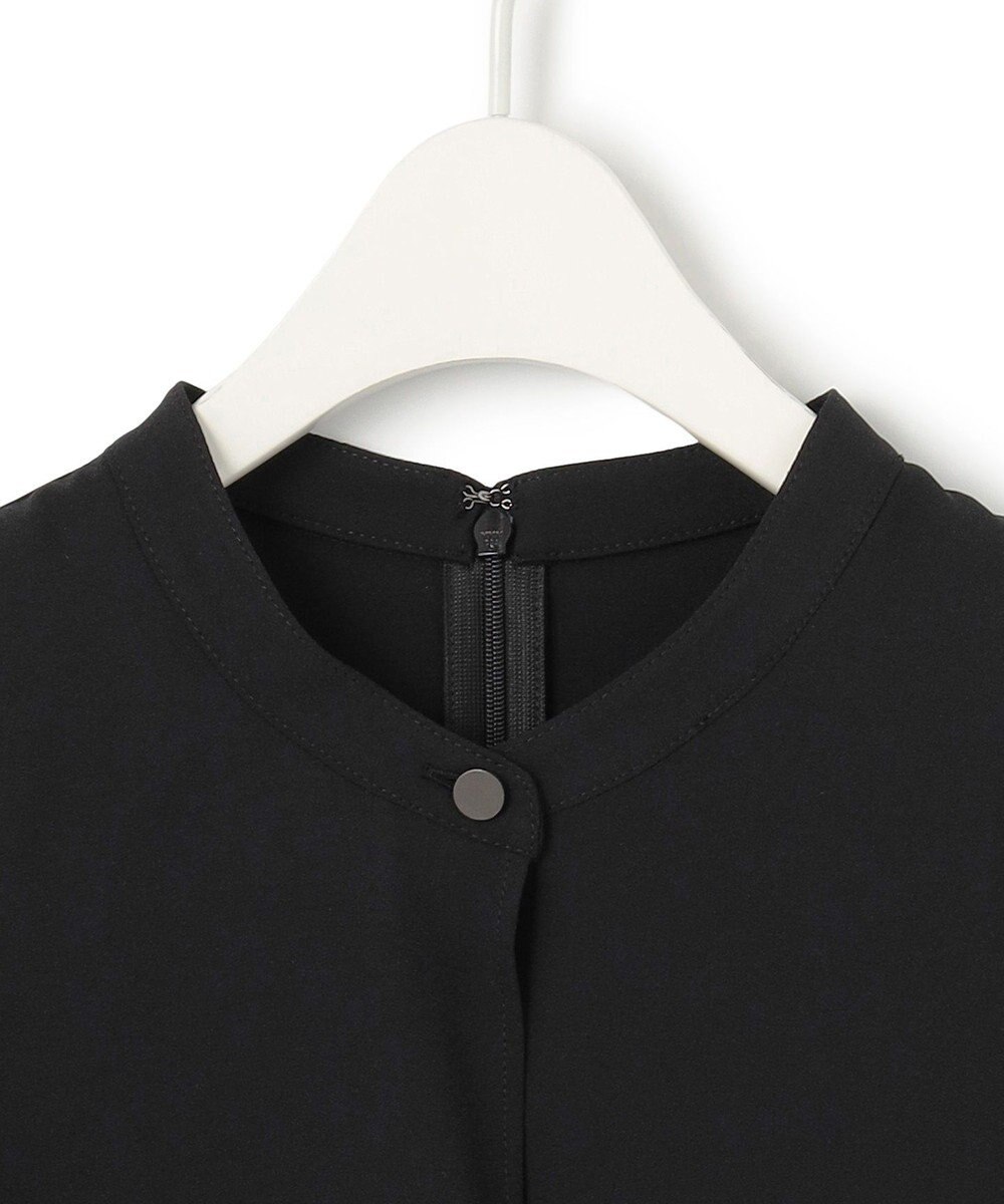 ICB L 【洗える】ストレッチジョーゼット ラッフルデザインブラウス 