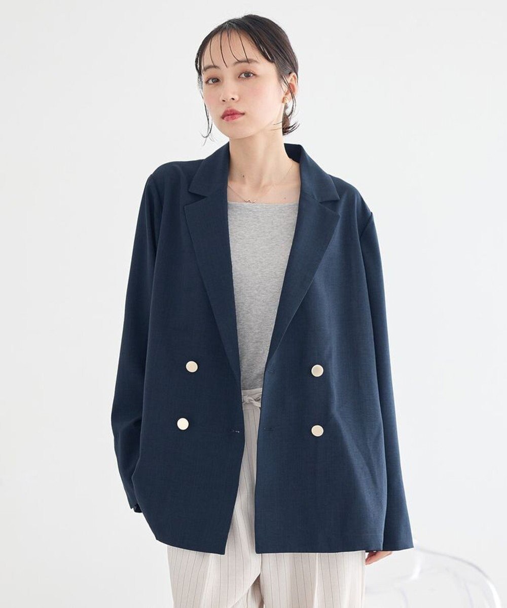 earth music&ecology 【セットアップ対応】アソート金ボタンジャケット 