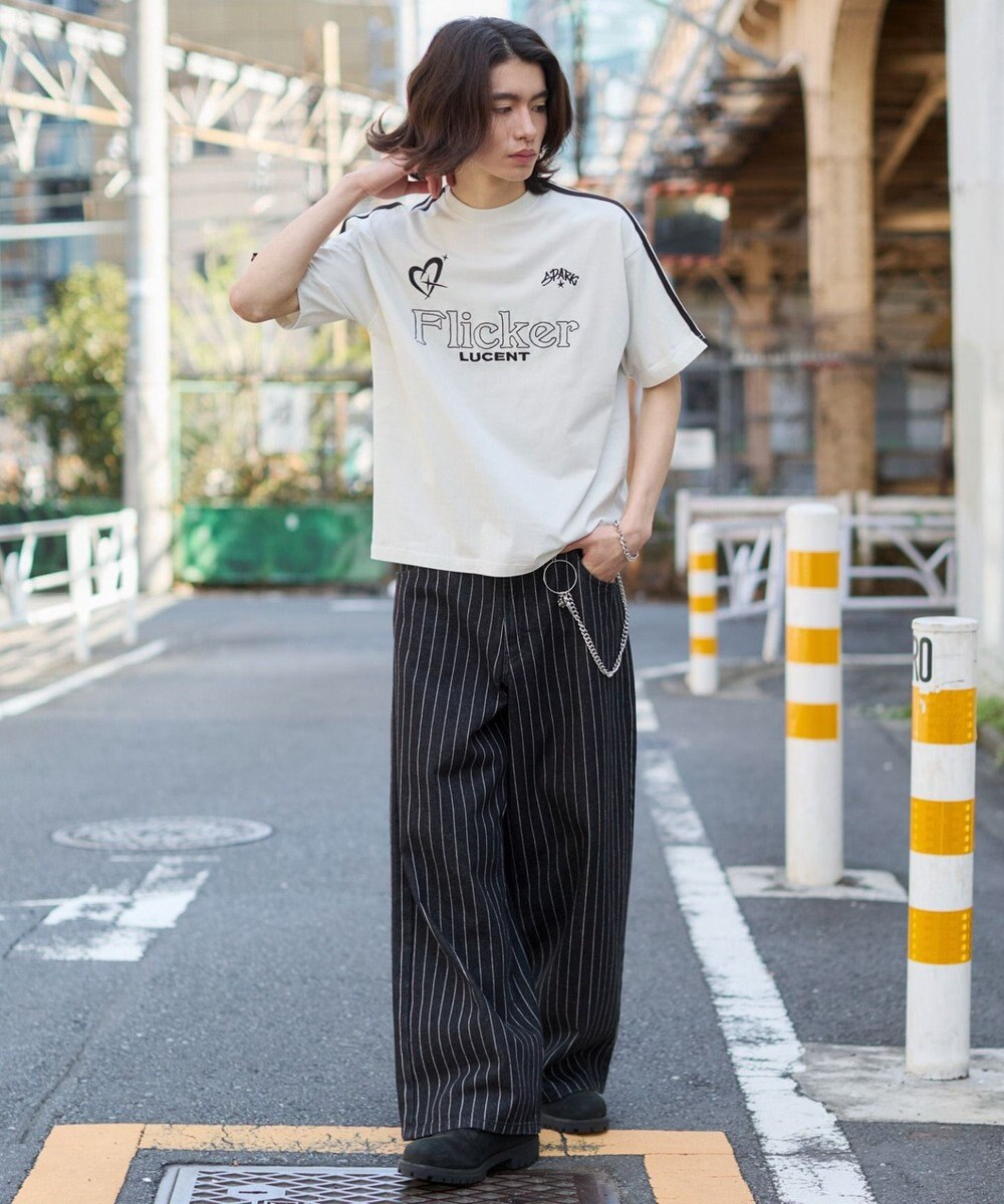 WEGO 【ユニセックス着用ITEM】スリーブラインロゴBIG　T（SS） 
