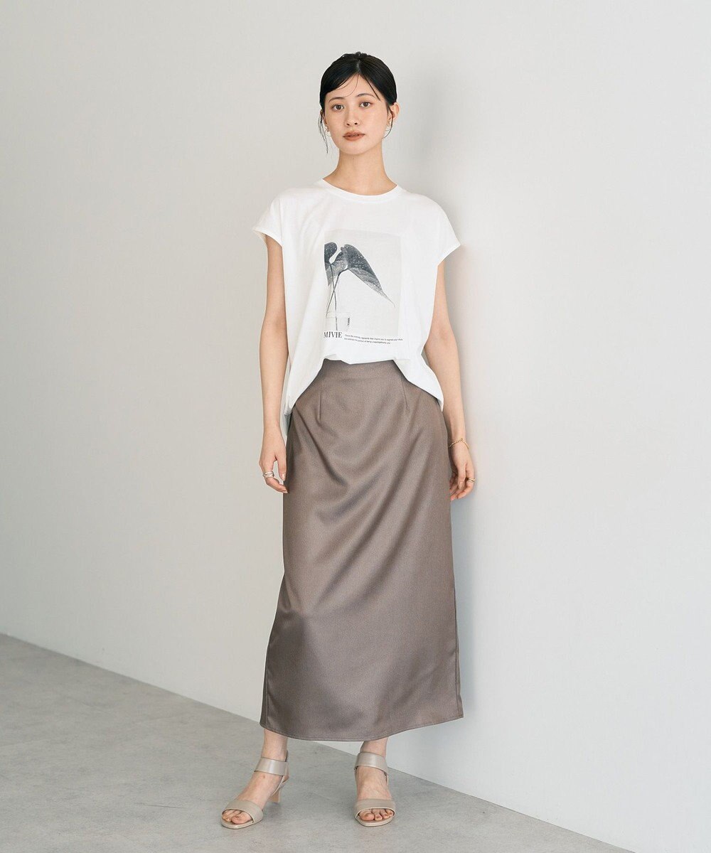 YECCA VECCA シャイニーロングスカート 