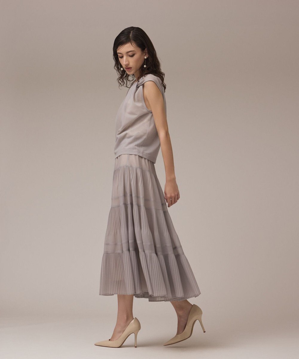 GRACE CONTINENTAL オーガンドレープトップ 