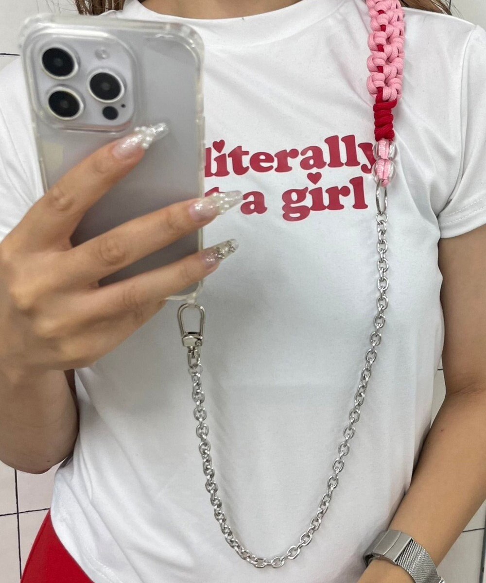 WEGO 配色ロープチェーンストラップ 