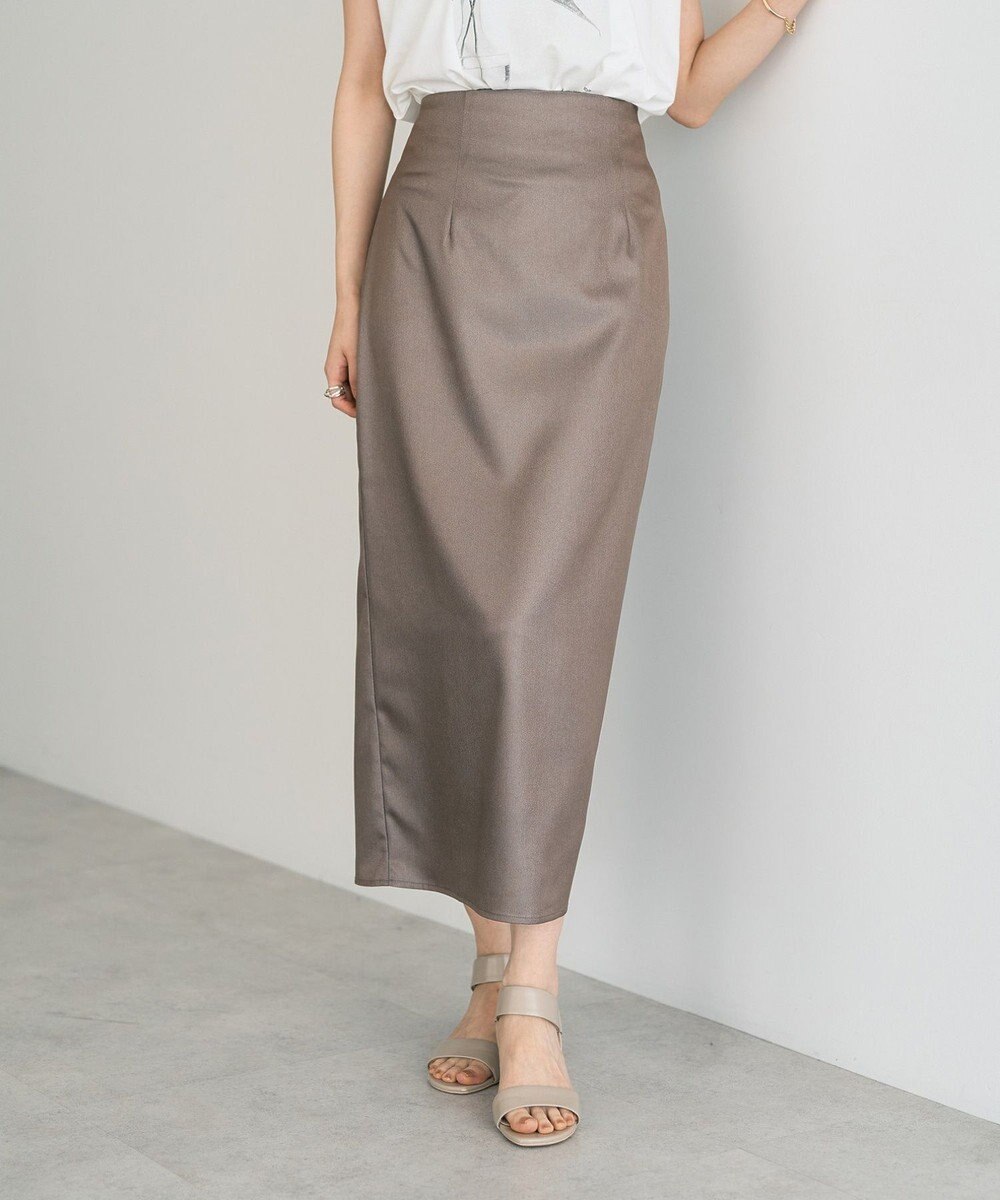 YECCA VECCA シャイニーロングスカート 