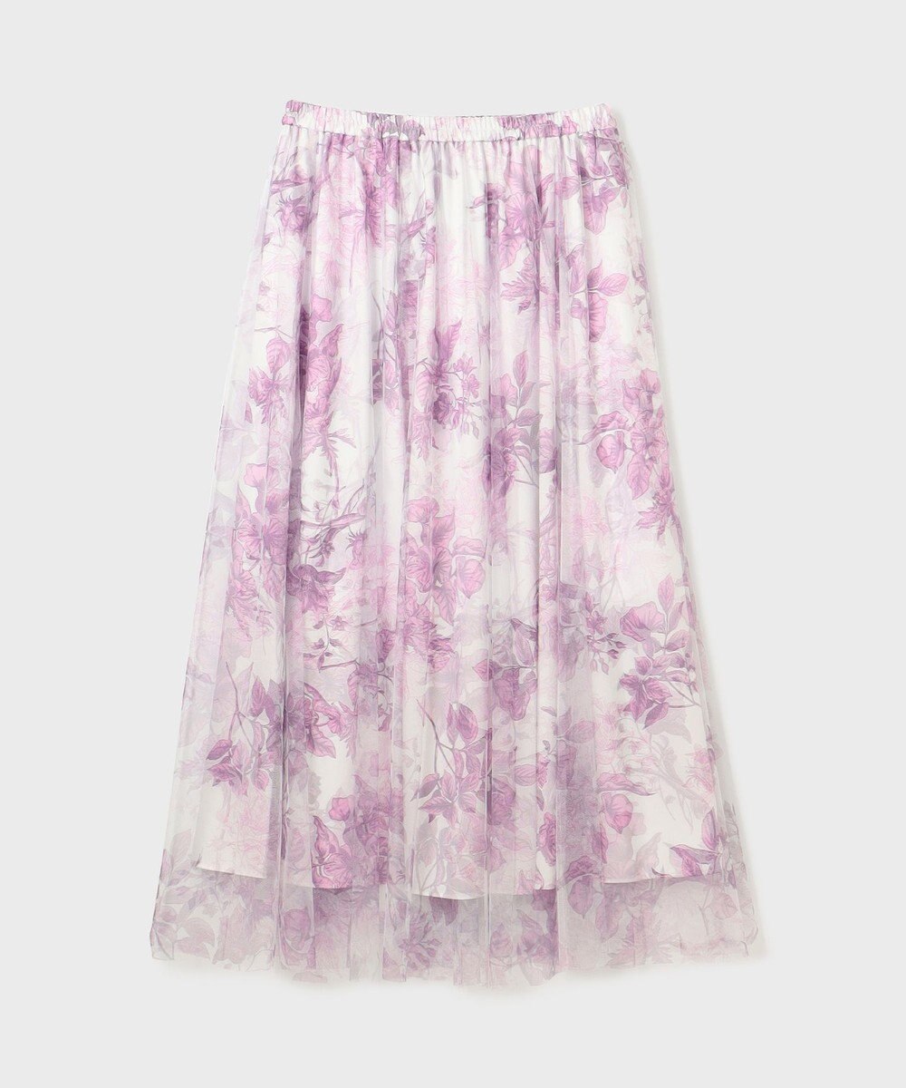 GRACE CONTINENTAL シャドーフラワープリントスカート 