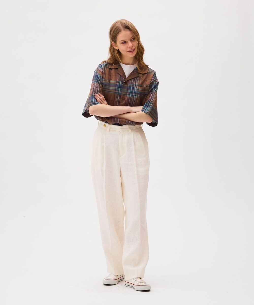 LENO FRENCH WORK HEVY LINEN TROUSERS リネンパンツ 