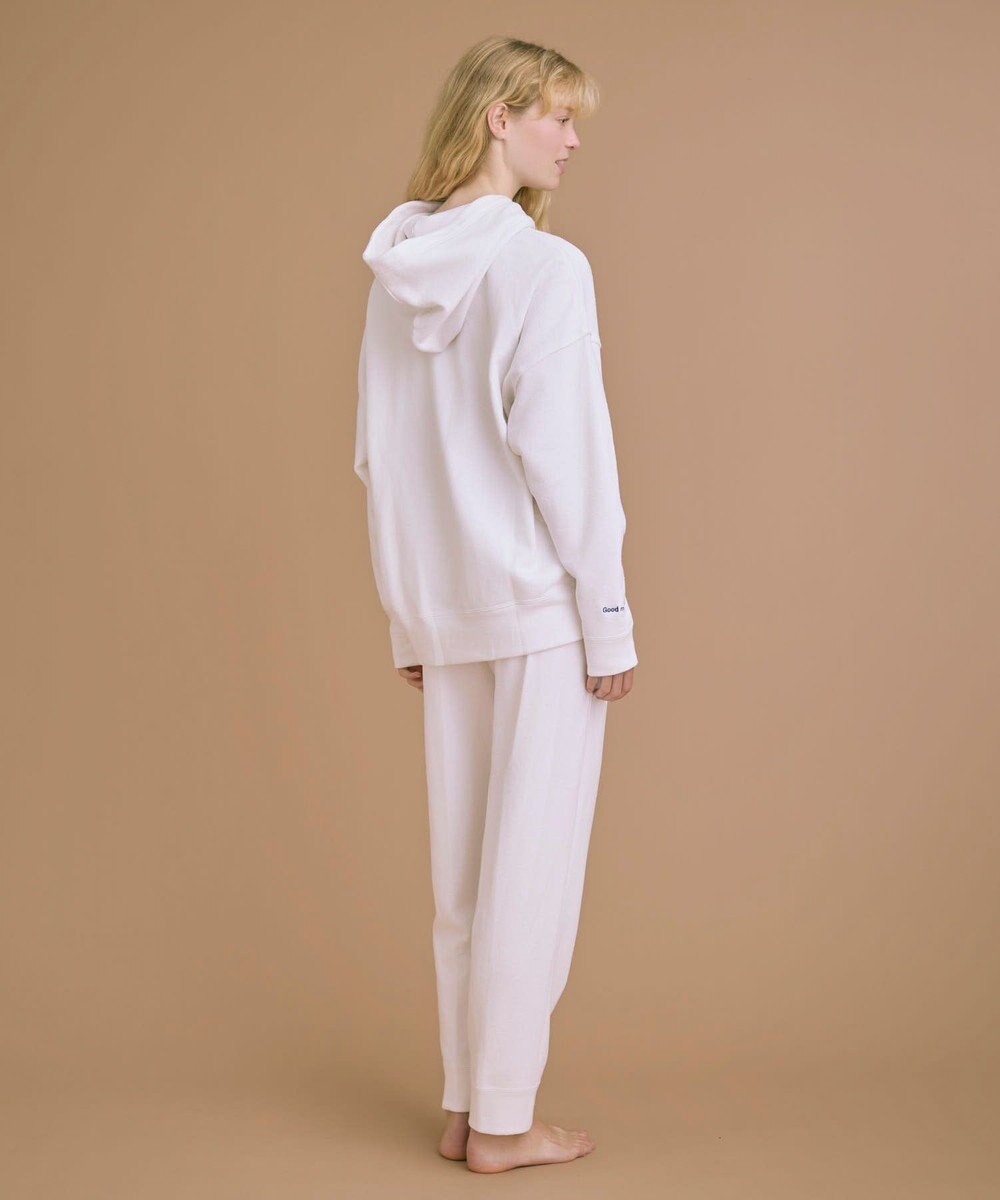 une nana cool 【綿混】あくびのお嬢さんのブークレー裏毛フーディー 