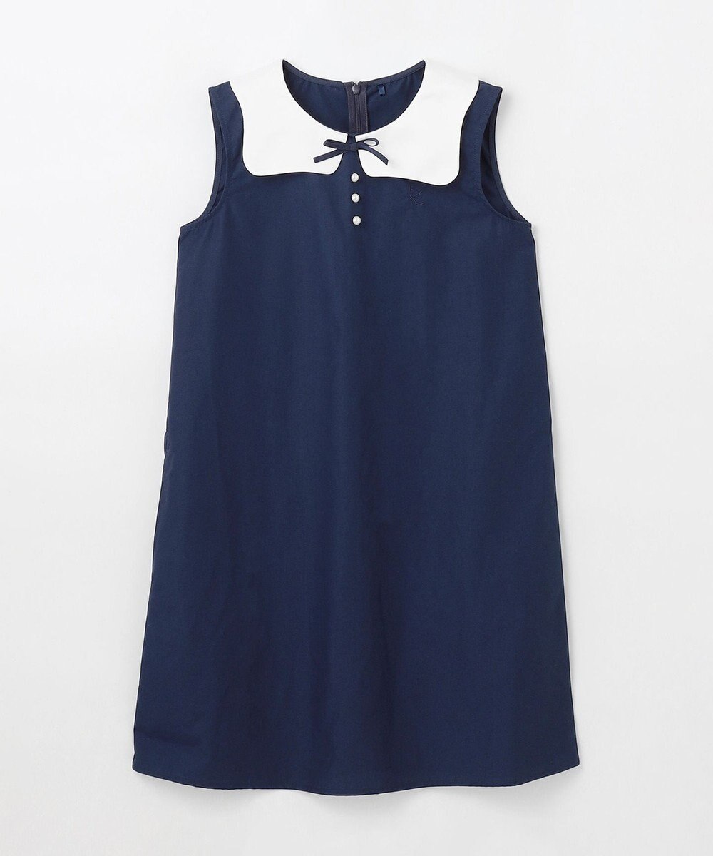 組曲 KIDS 【150-160㎝】カーブカラー ワンピース 