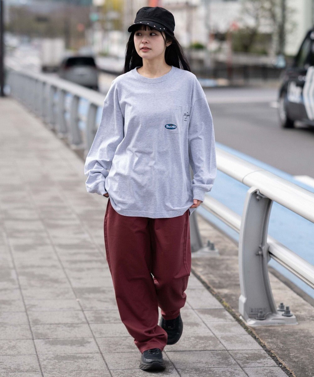 WEGO 【ユニセックス着用ITEM】ポケット刺繍BIG　T（長袖） 