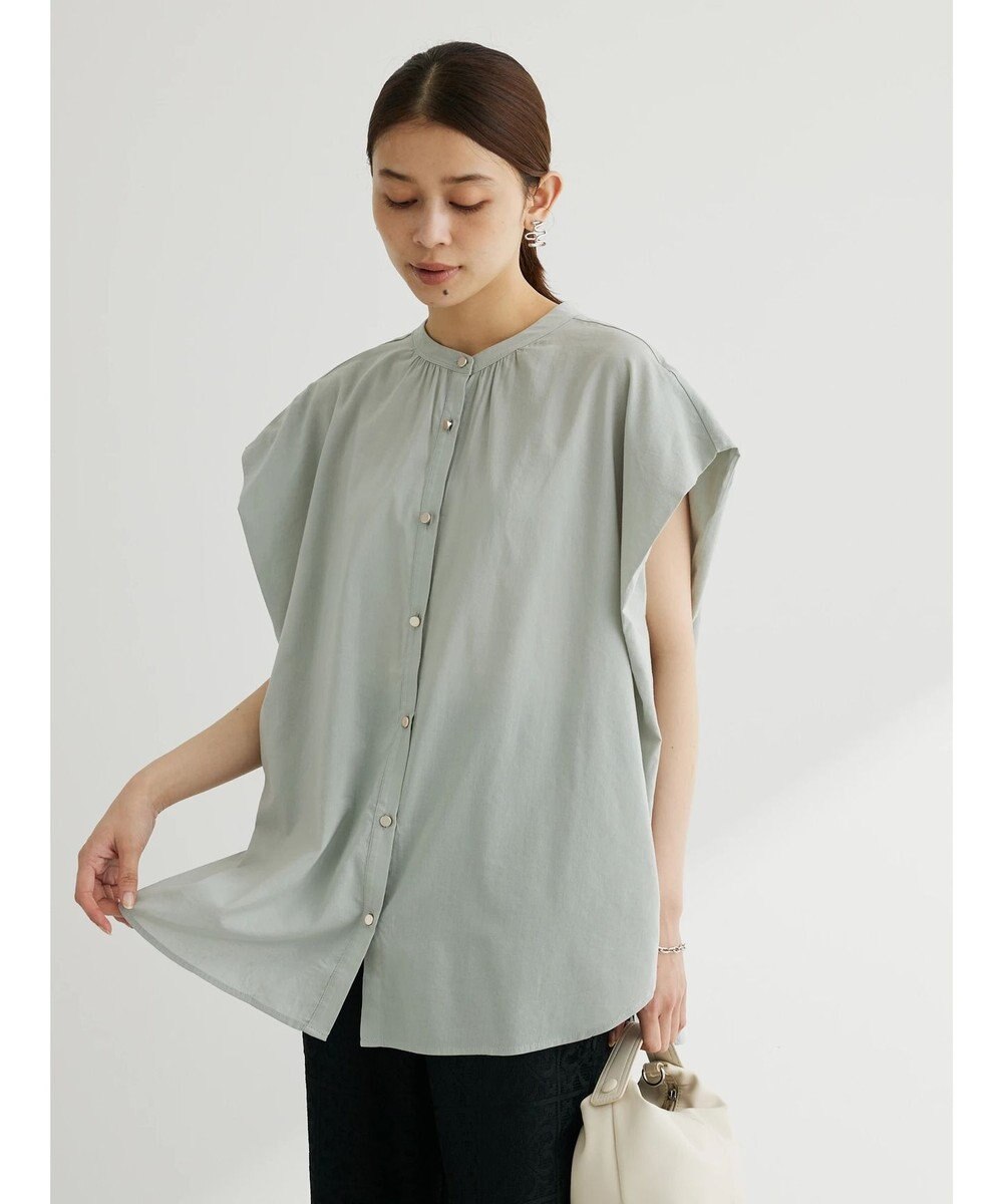 Green Parks ・ＥＬＥＮＣＡＲＥ　ＤＵＥバンドカラーノースリチュニック 