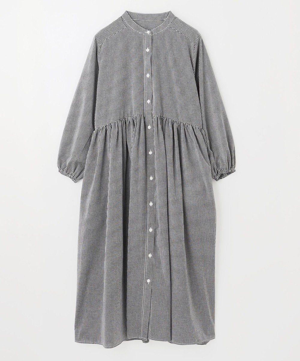 ANY 【手洗い可能】【ペチコート付】ギャザーシャツワンピース 