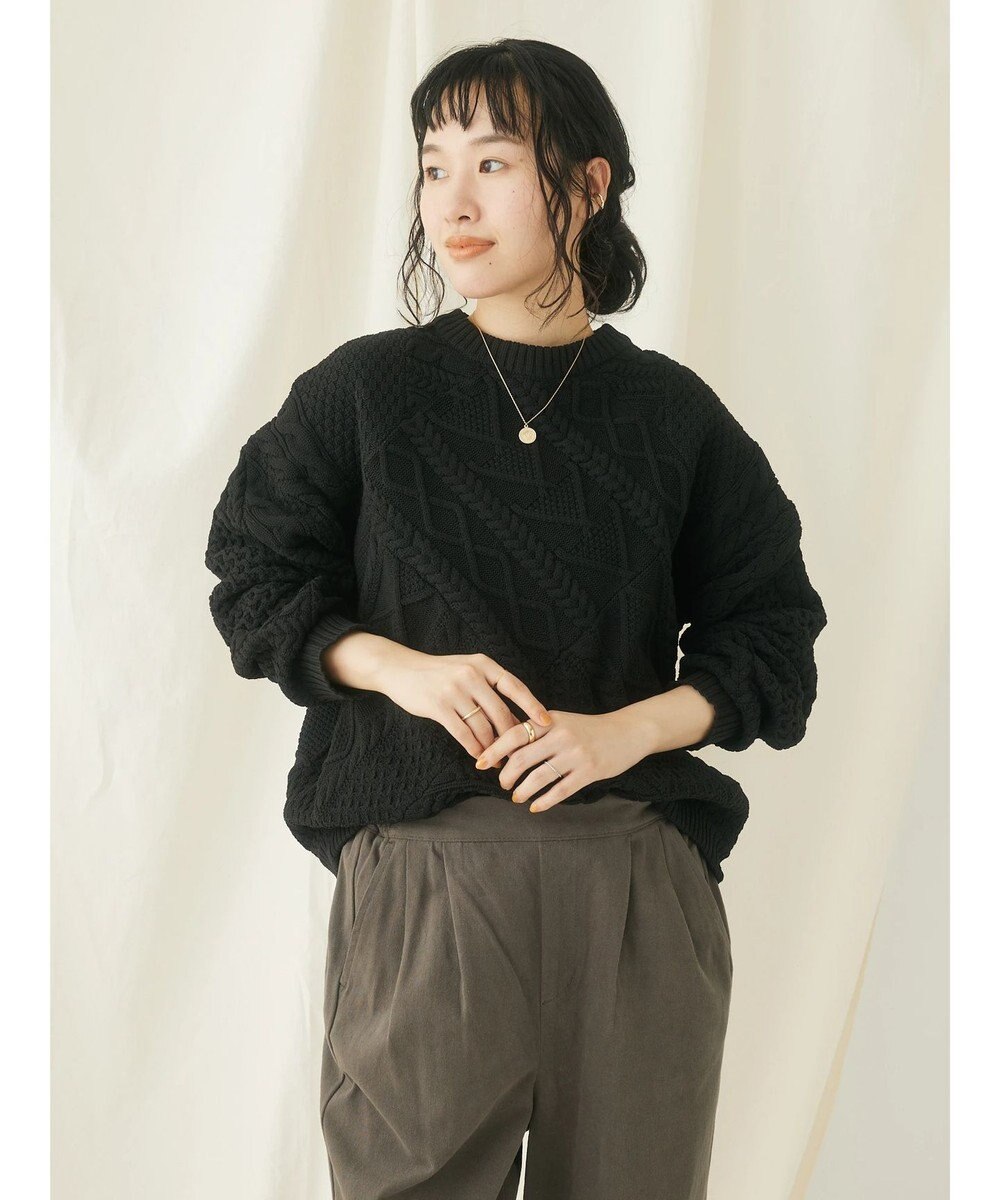 CRAFT STANDARD BOUTIQUE リサイクルポリエステルパッチワークプルオーバー 