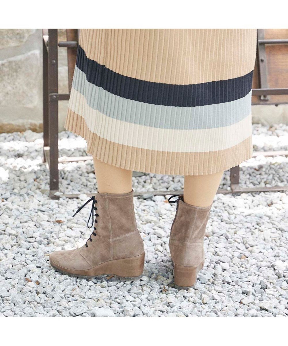 MODE ET JACOMO <D'ICI>ウェッジソールレースアップブーツ 