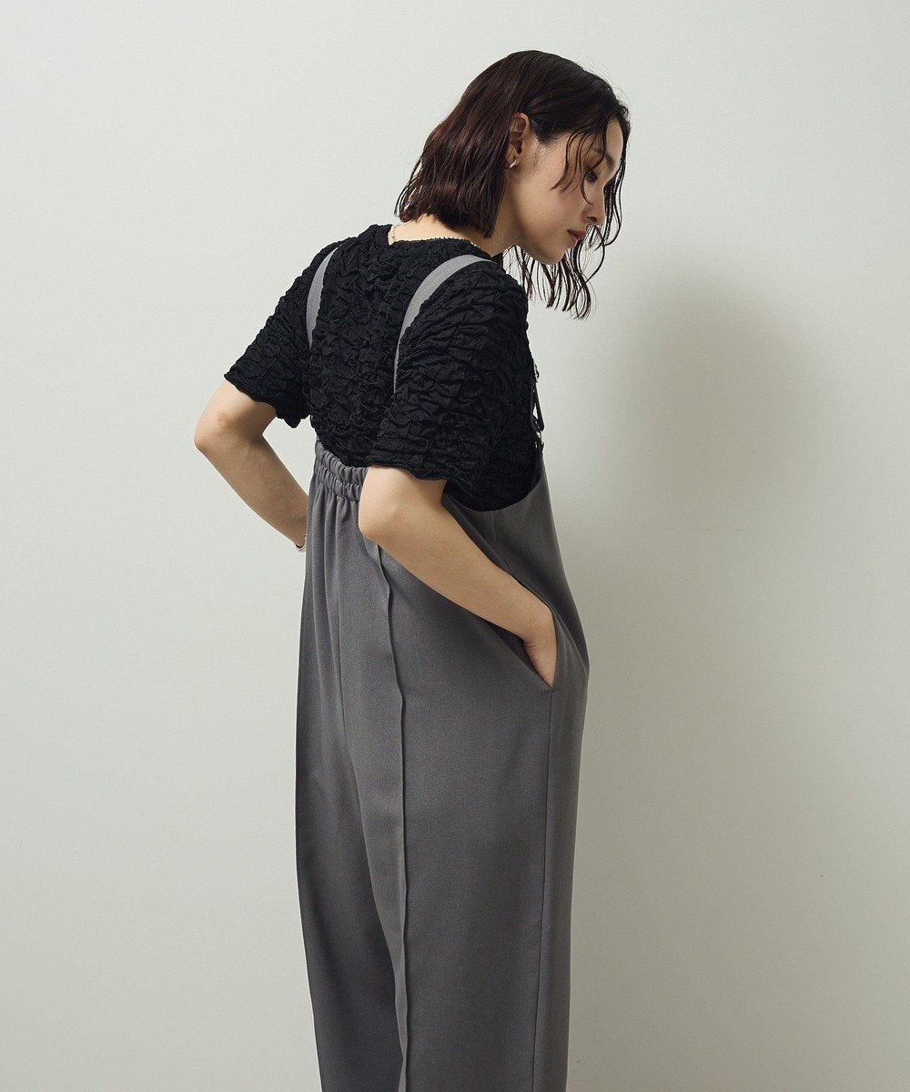 Green Parks ピンタックサロペット 