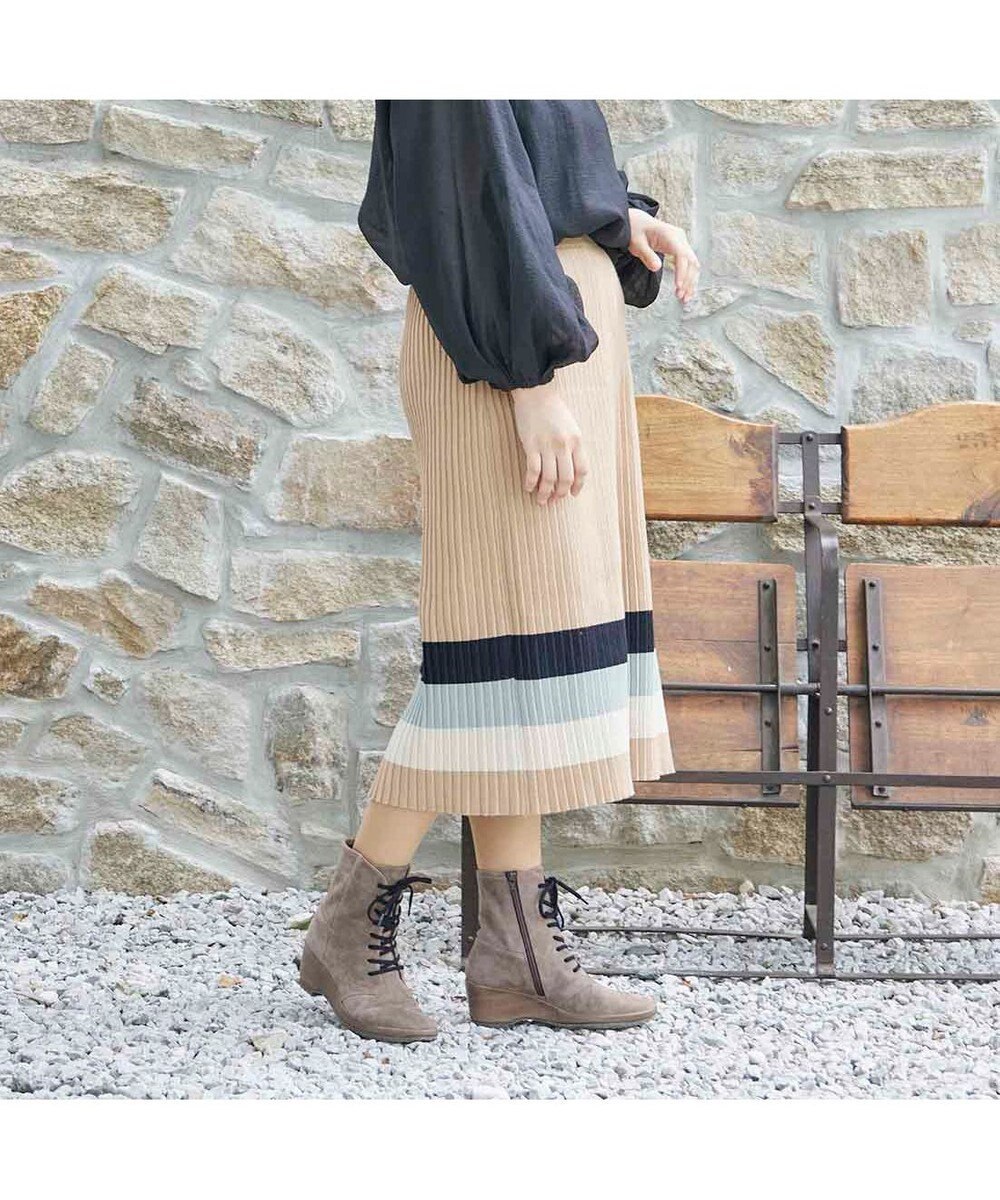 MODE ET JACOMO <D'ICI>ウェッジソールレースアップブーツ 