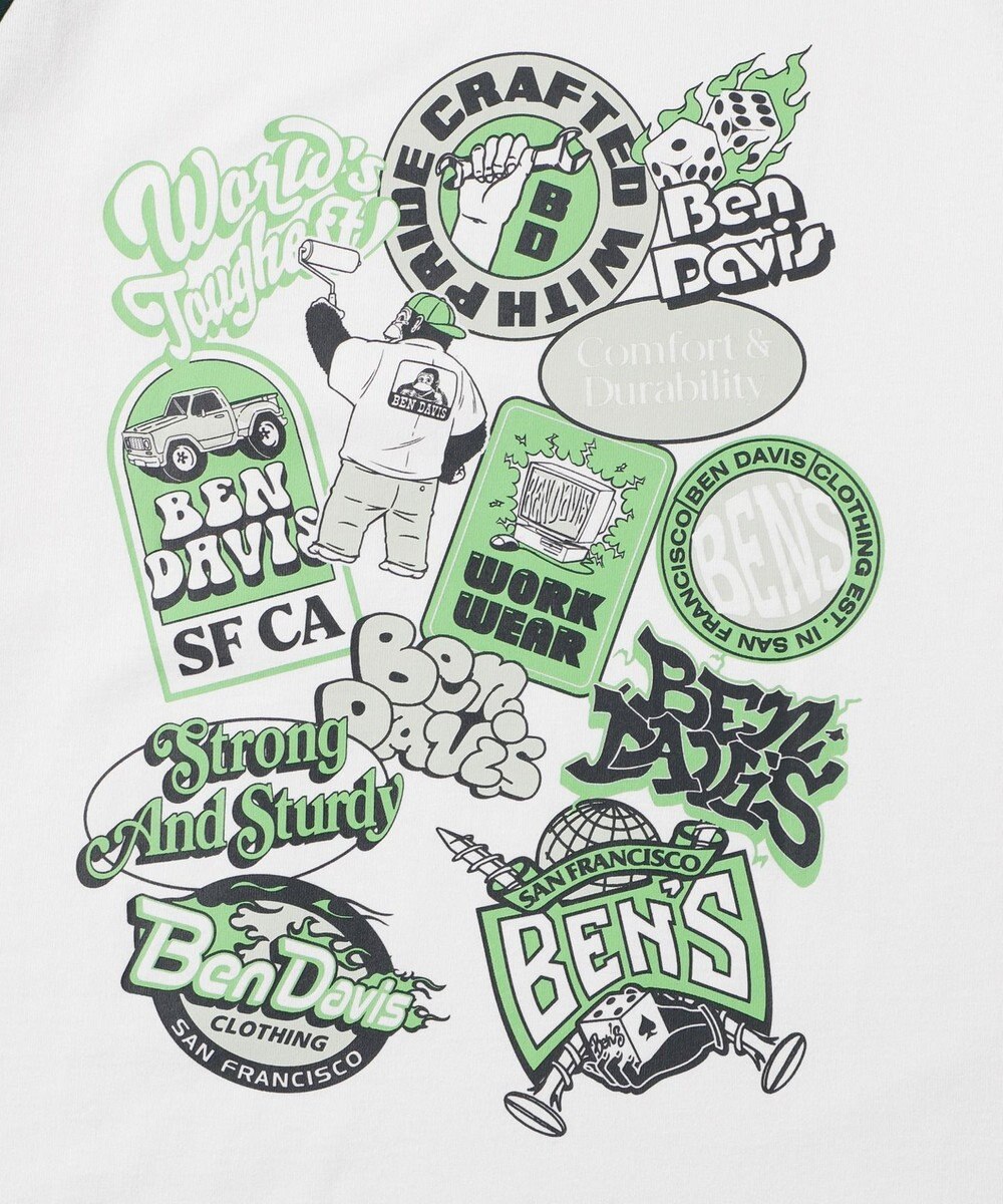 WEGO 【ユニセックス着用ITEM】別注ベンデイビスラグランT 