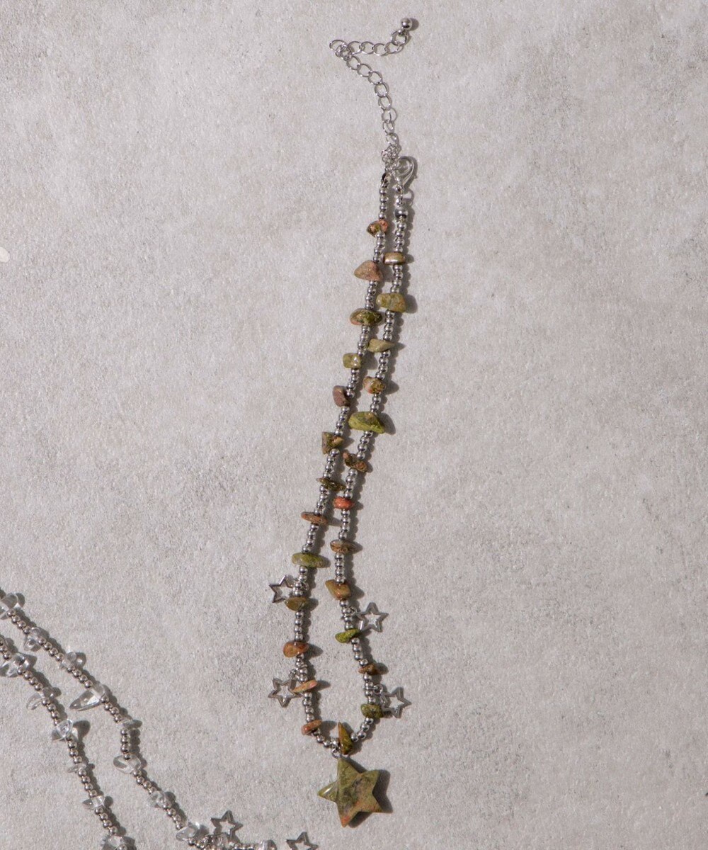 WEGO Lスターストーンデザインネックレス 