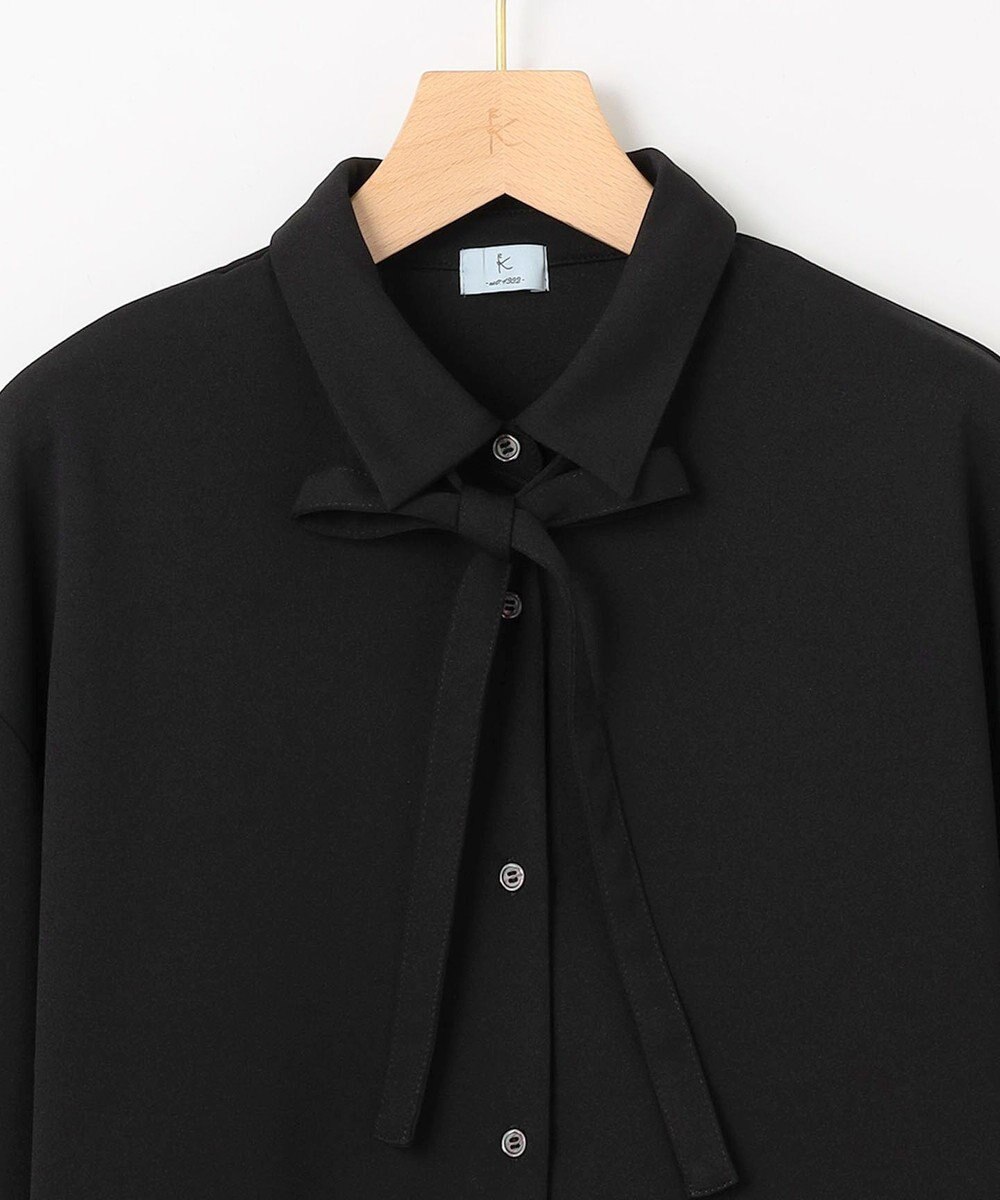 組曲 S ジョーゼットジャージーボウタイチュニック ブラウス 