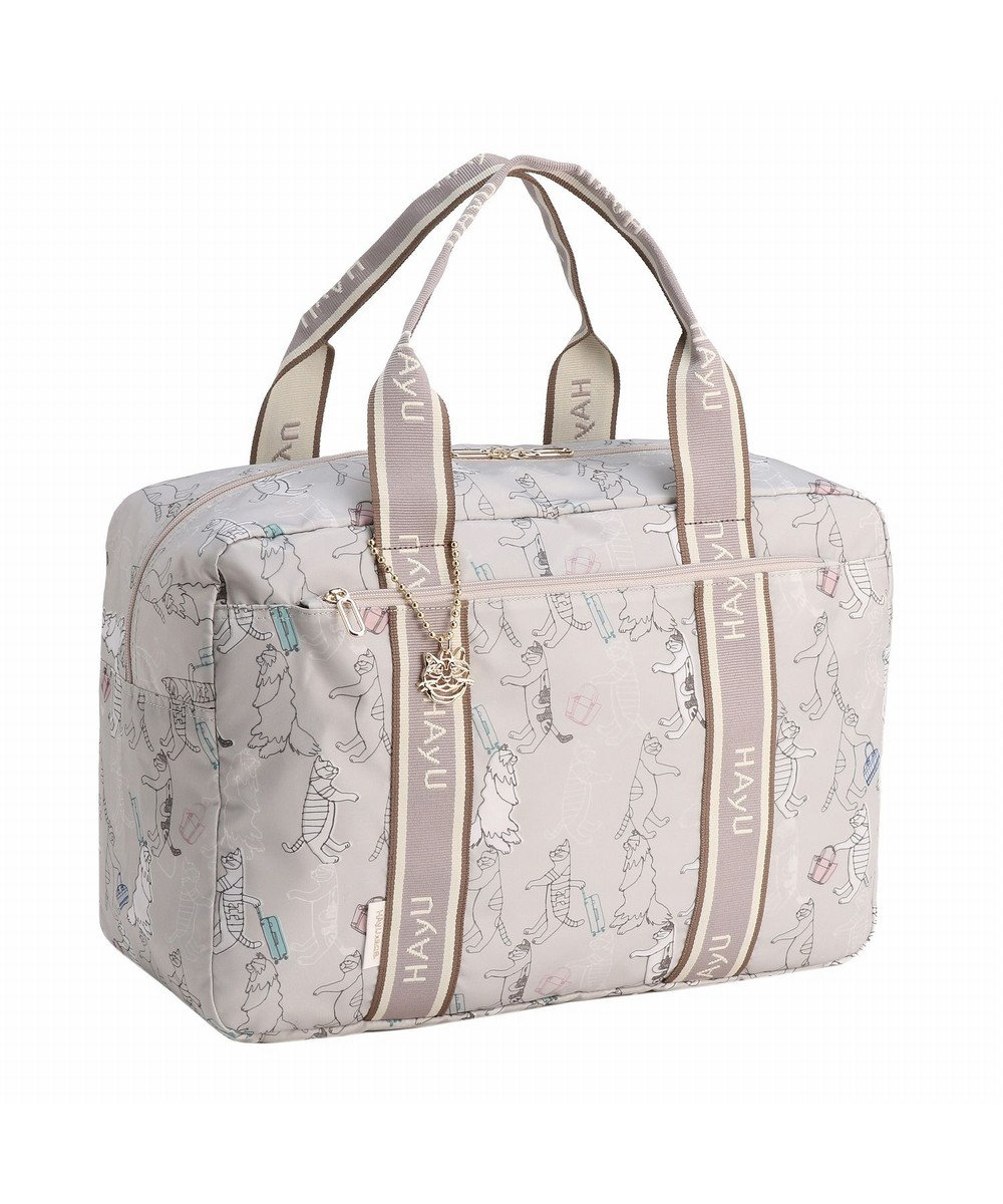 ACE BAGS & LUGGAGE HAyU × ace.  フォールディング 折り畳みボストンバッグ 猫柄 32L 17863 