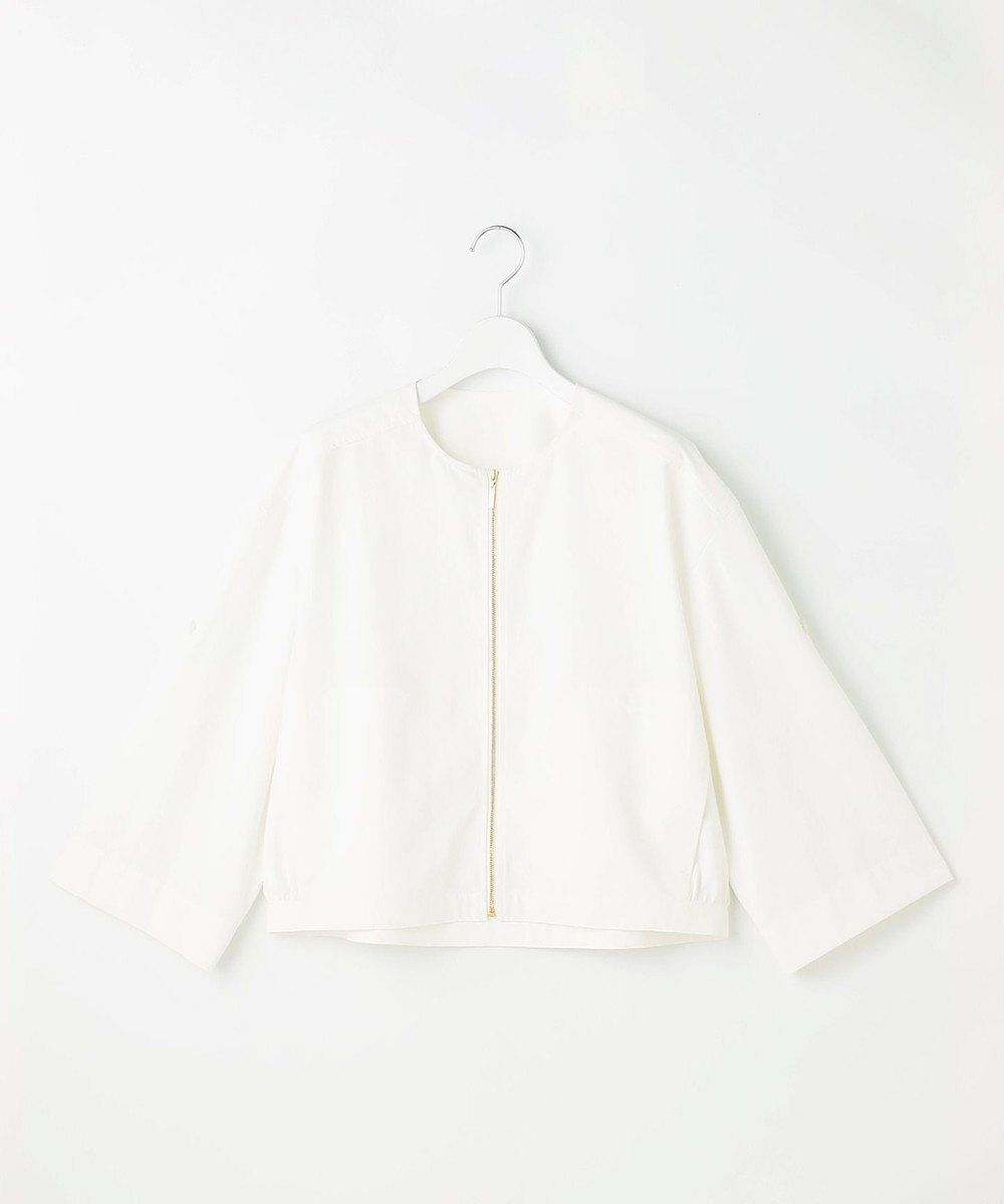 自由区 ファンクショナルブロード ノーカラーブルゾン 