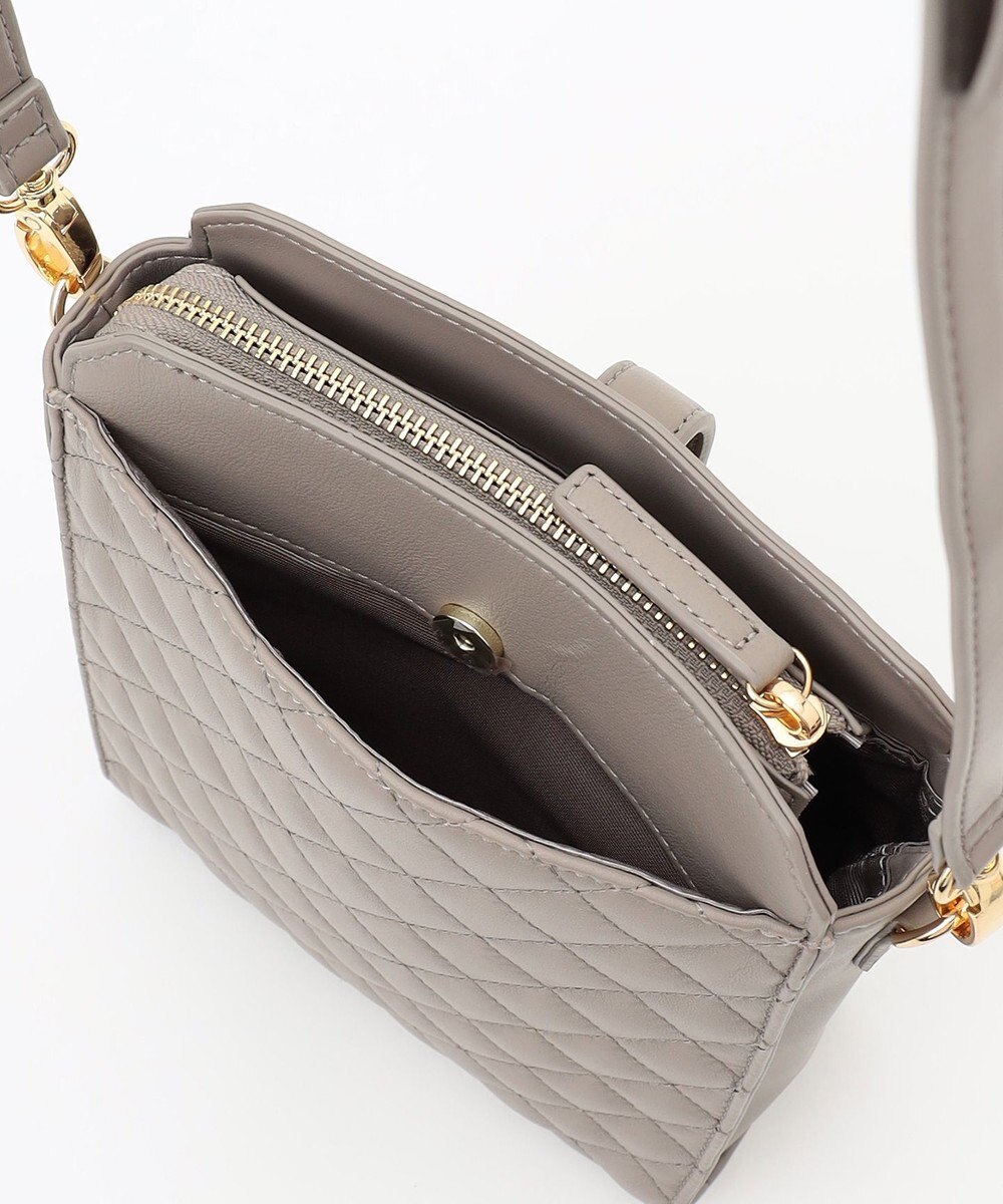 LA BAGAGERIE シープキルトWストラップスクエアショルダー 