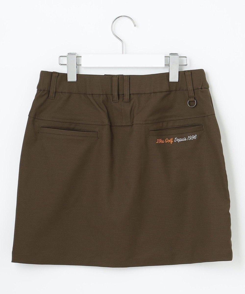 23区GOLF 秋色夏素材【WOMEN】【ストレッチ】シェルタリングオックス 台形スカート 