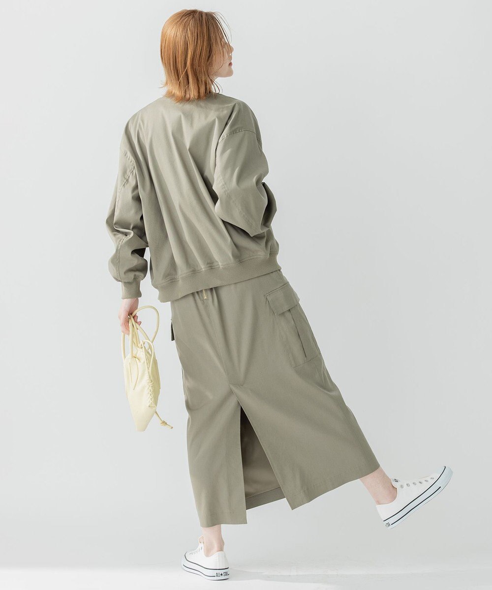 23区 【洗える】テンセルナイロンストレッチ カーゴ スカート 