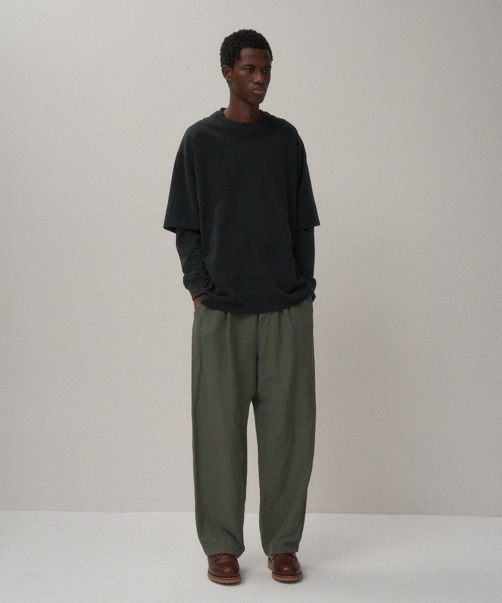 ATON COTTON LINEN VOILE | ルーズフィットパンツ - UNISEX 