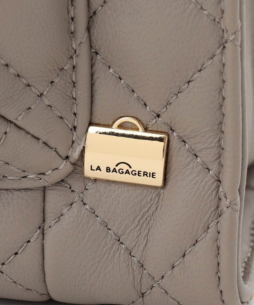 LA BAGAGERIE シープキルトWストラップスクエアショルダー 
