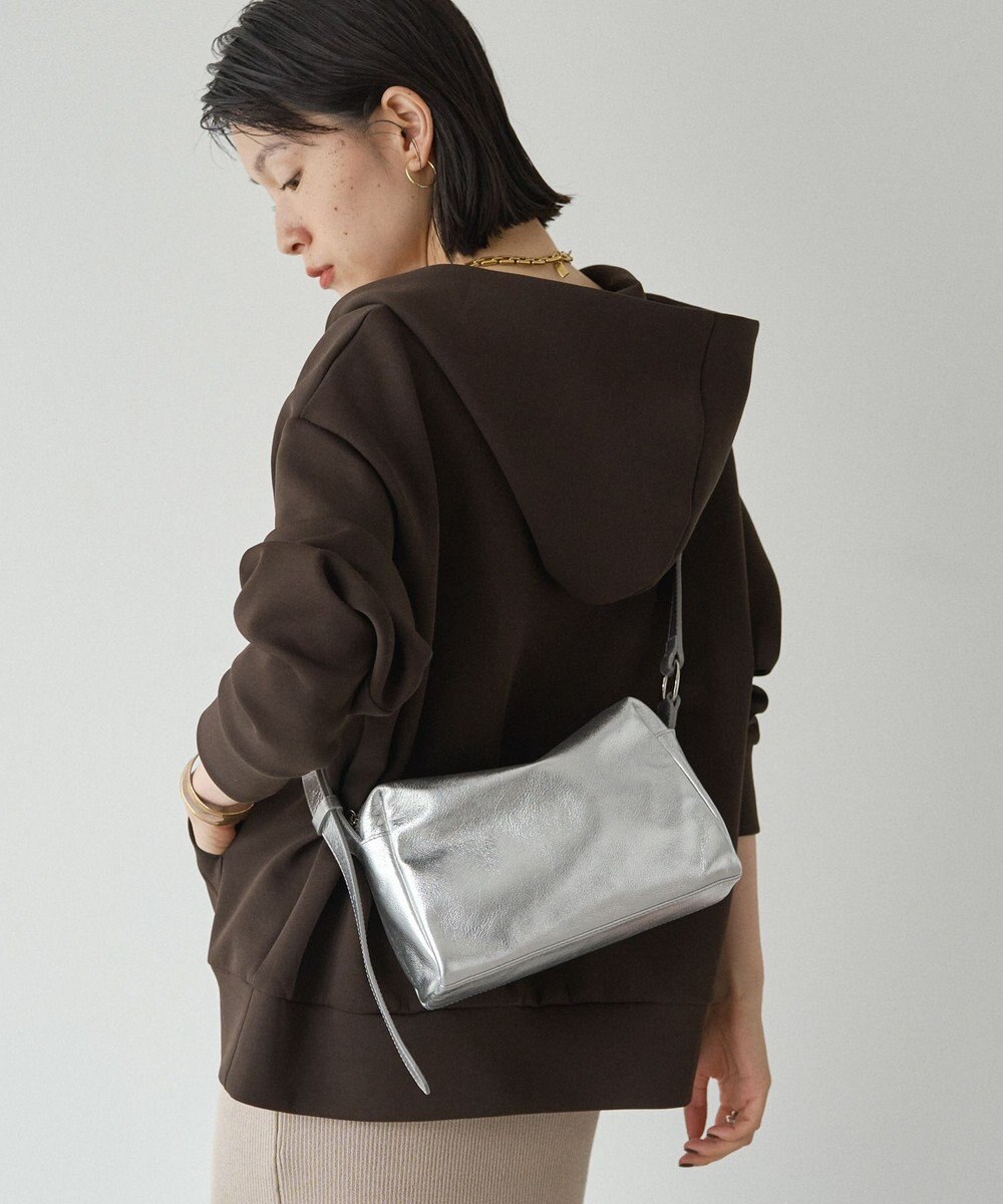 russet 【2025AW新作】レザースクエアショルダーバッグ(CE-1575) 