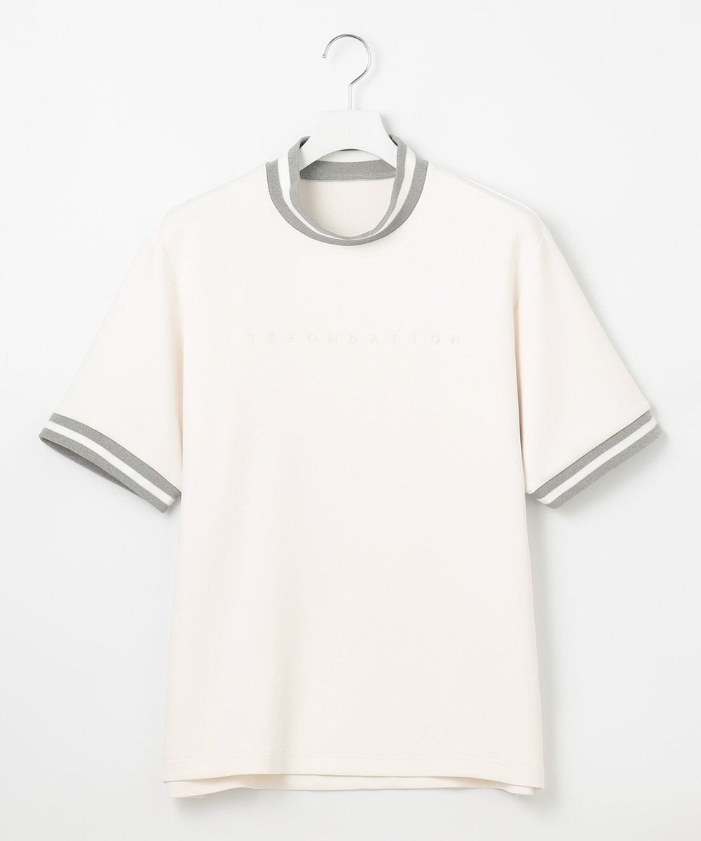 23区GOLF 【23Fondation】【吸水速乾/UVケア】ライトダンボール モックネック 