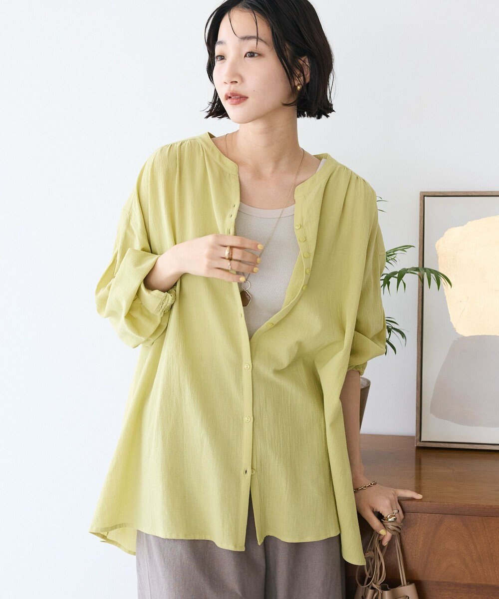 CRAFT STANDARD BOUTIQUE ジョーゼットスキッパーシャツ 