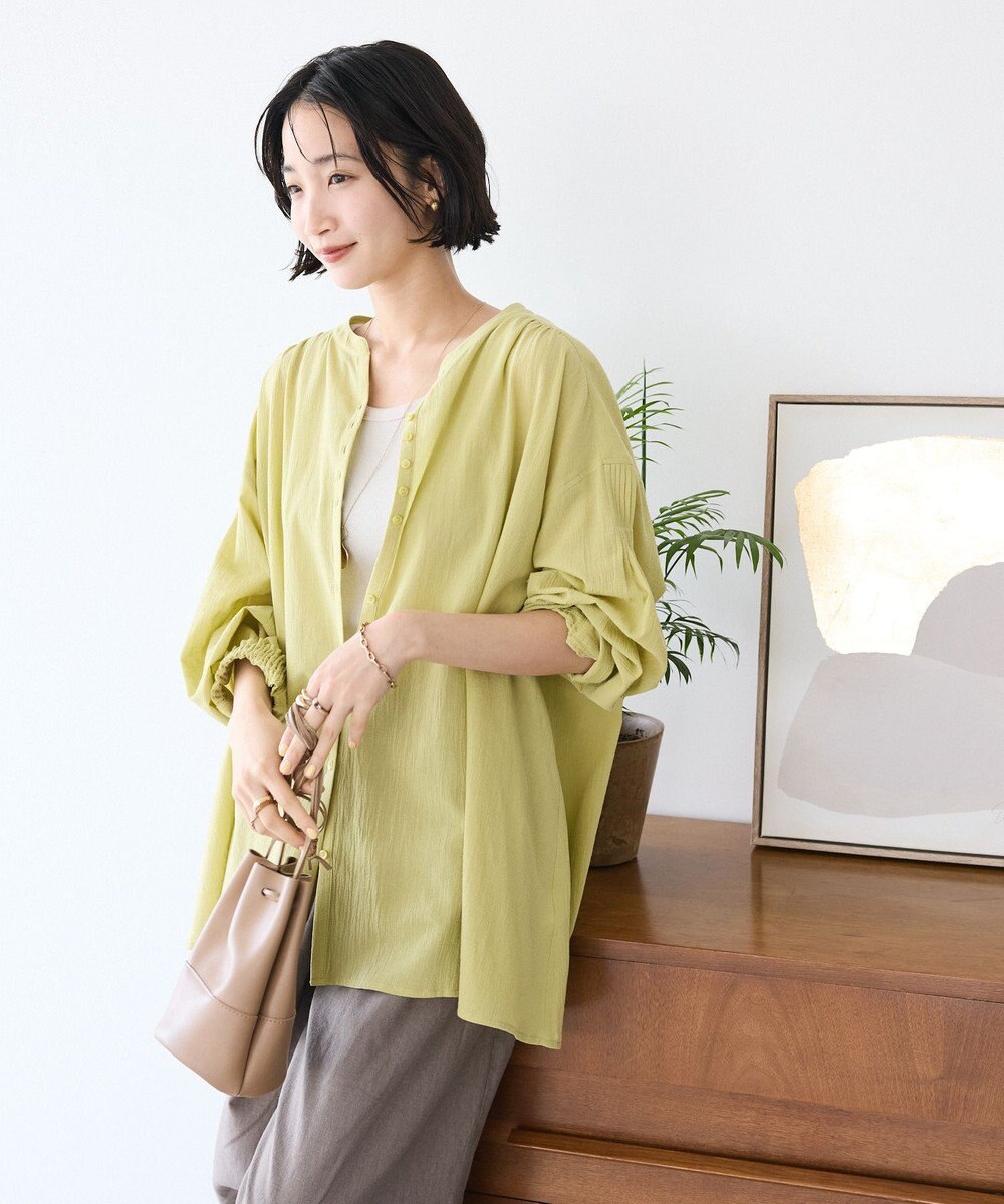 CRAFT STANDARD BOUTIQUE ジョーゼットスキッパーシャツ 