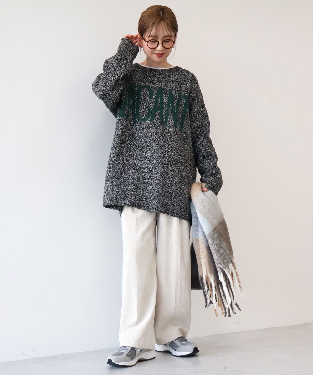 AMERICAN HOLIC バイパチＶＡＣＡＮＴロングニットプルオーバー 