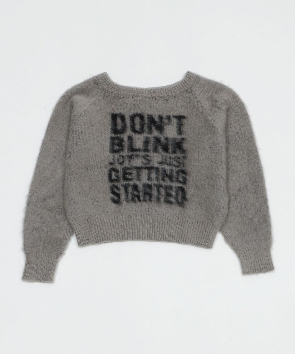 WEGO シャギー2WAYグラフィックワンショルニット 