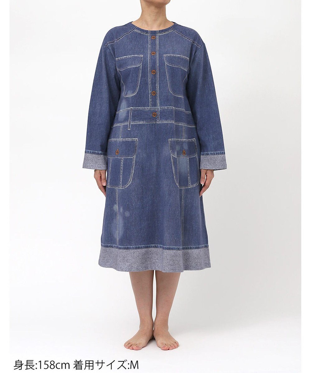 tsumori chisato SLEEP ツモリチサト ルームウエア ワンピース 長袖 綿100%(本体) ロング丈(ふくらはぎ付近) UNX557 /ワコール 