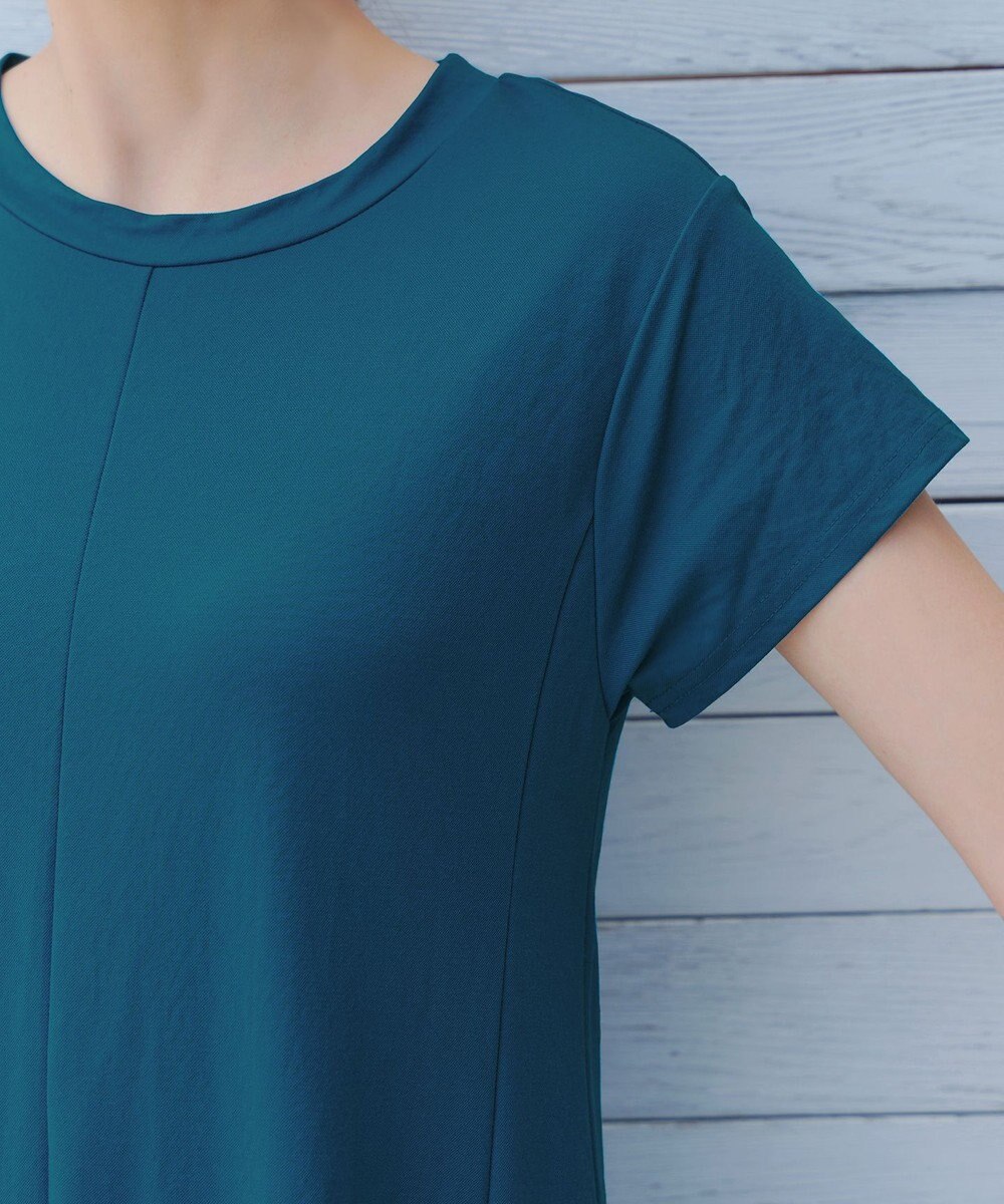 Tiaclasse 【接触冷感・洗える】イージーカットソーロングワンピース 