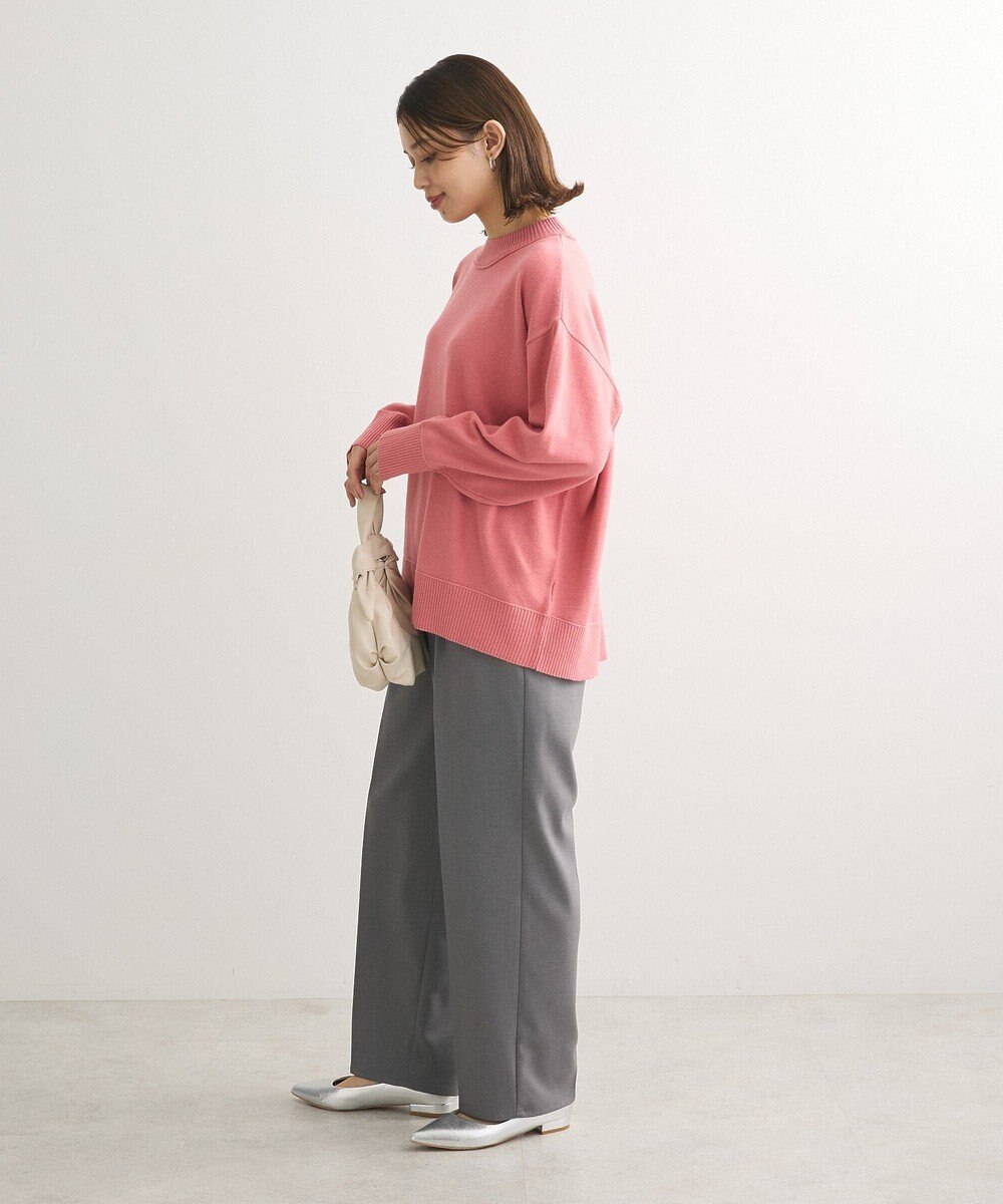 Green Parks もちやわモックネックニットプルオーバー 