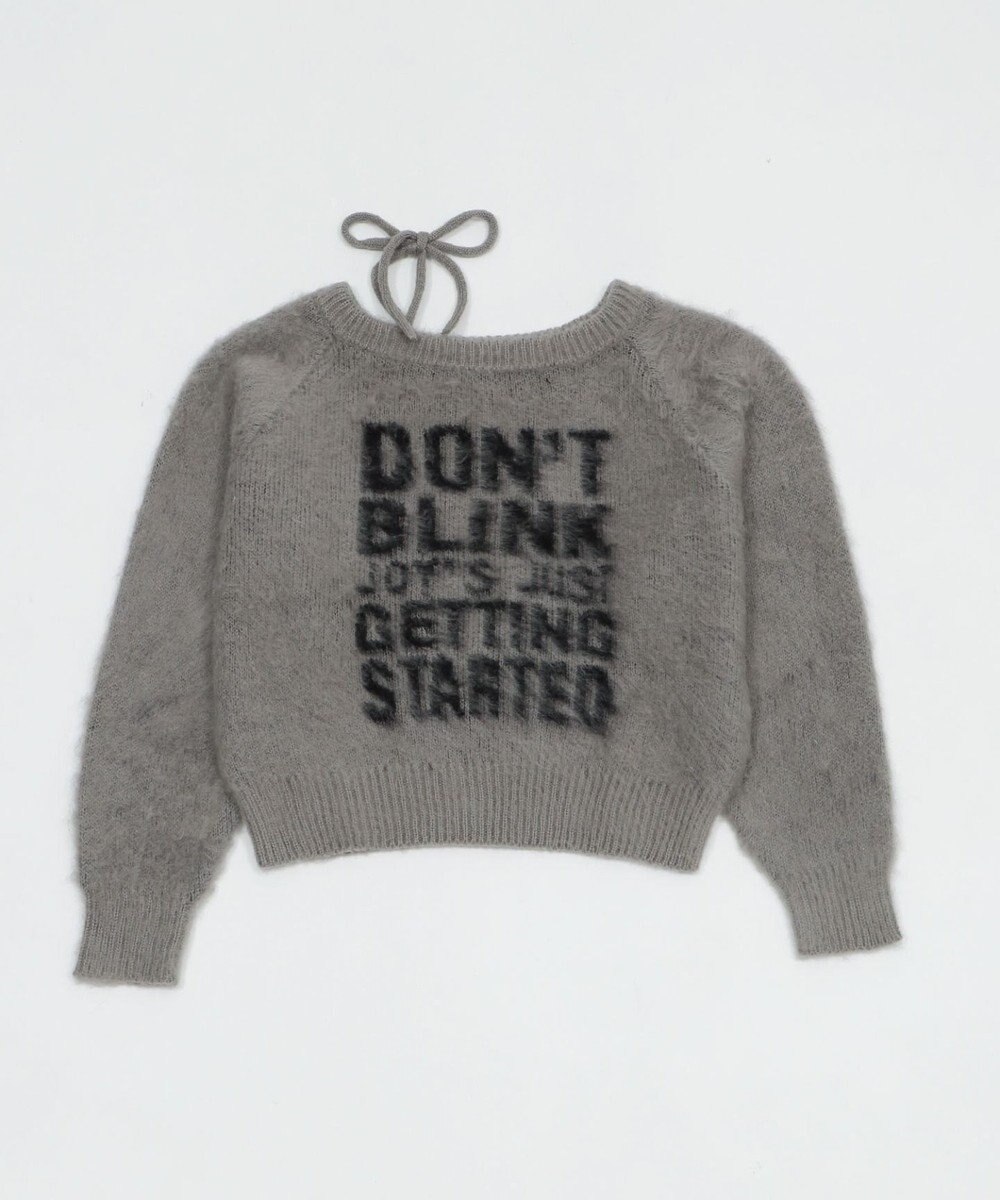 WEGO シャギー2WAYグラフィックワンショルニット 