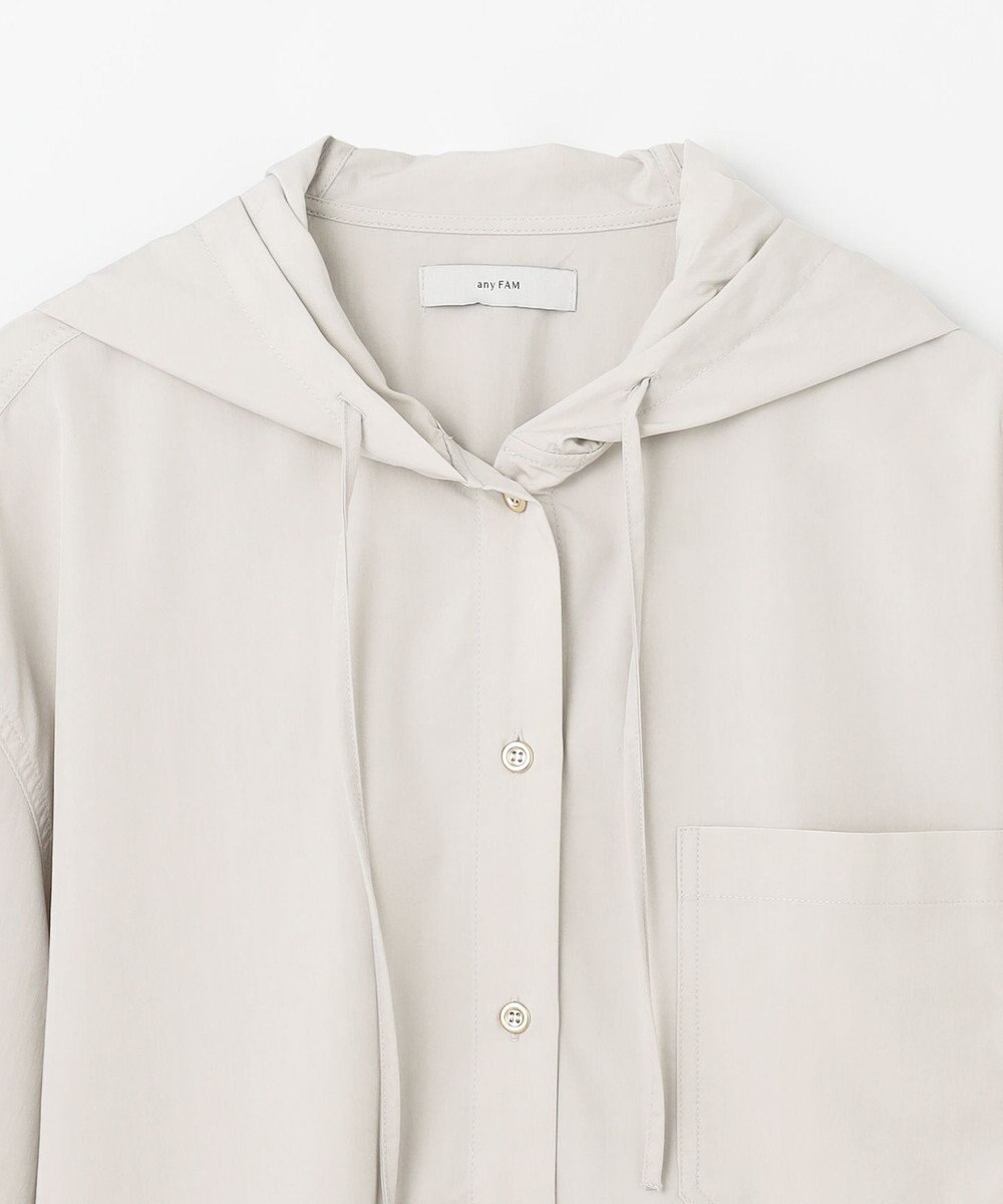 ANY L 撥水フーデットシャツ 